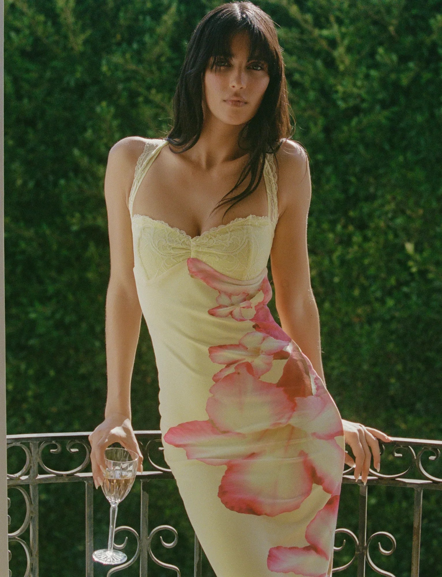 Leona | Tropical Floral Maxi Dress Yellow Floral
