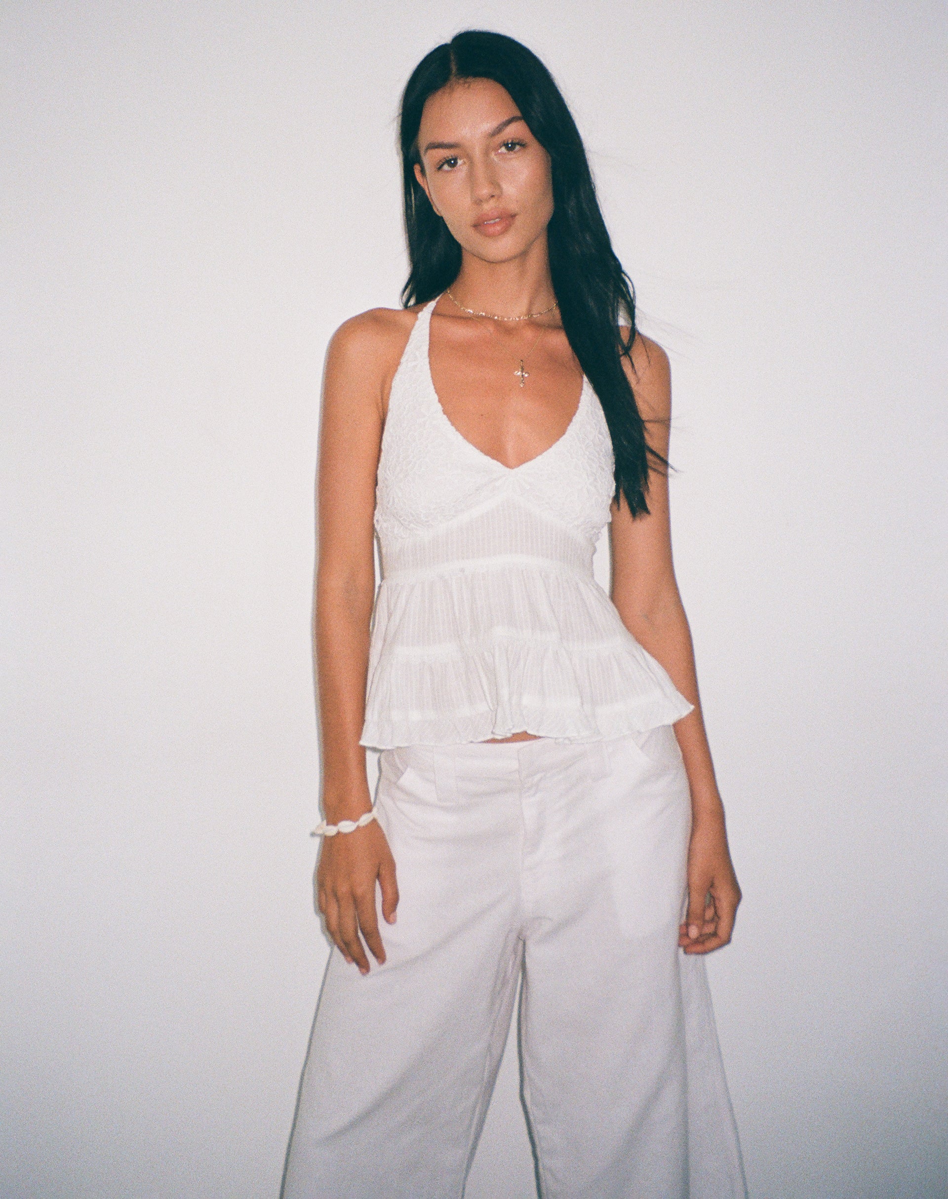 Aurelia | Halterneck Top White