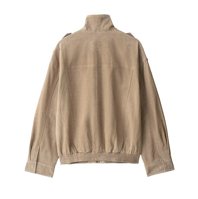 Isla | Suede Jacket Taupe
