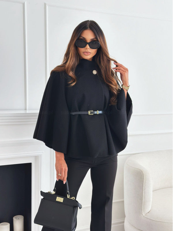 Viviana | Belted Cape Coat