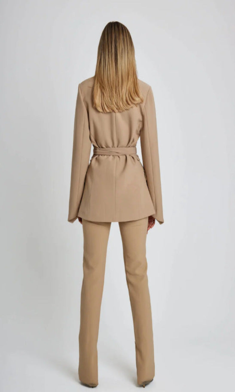 Alore | Belted Blazer Beige