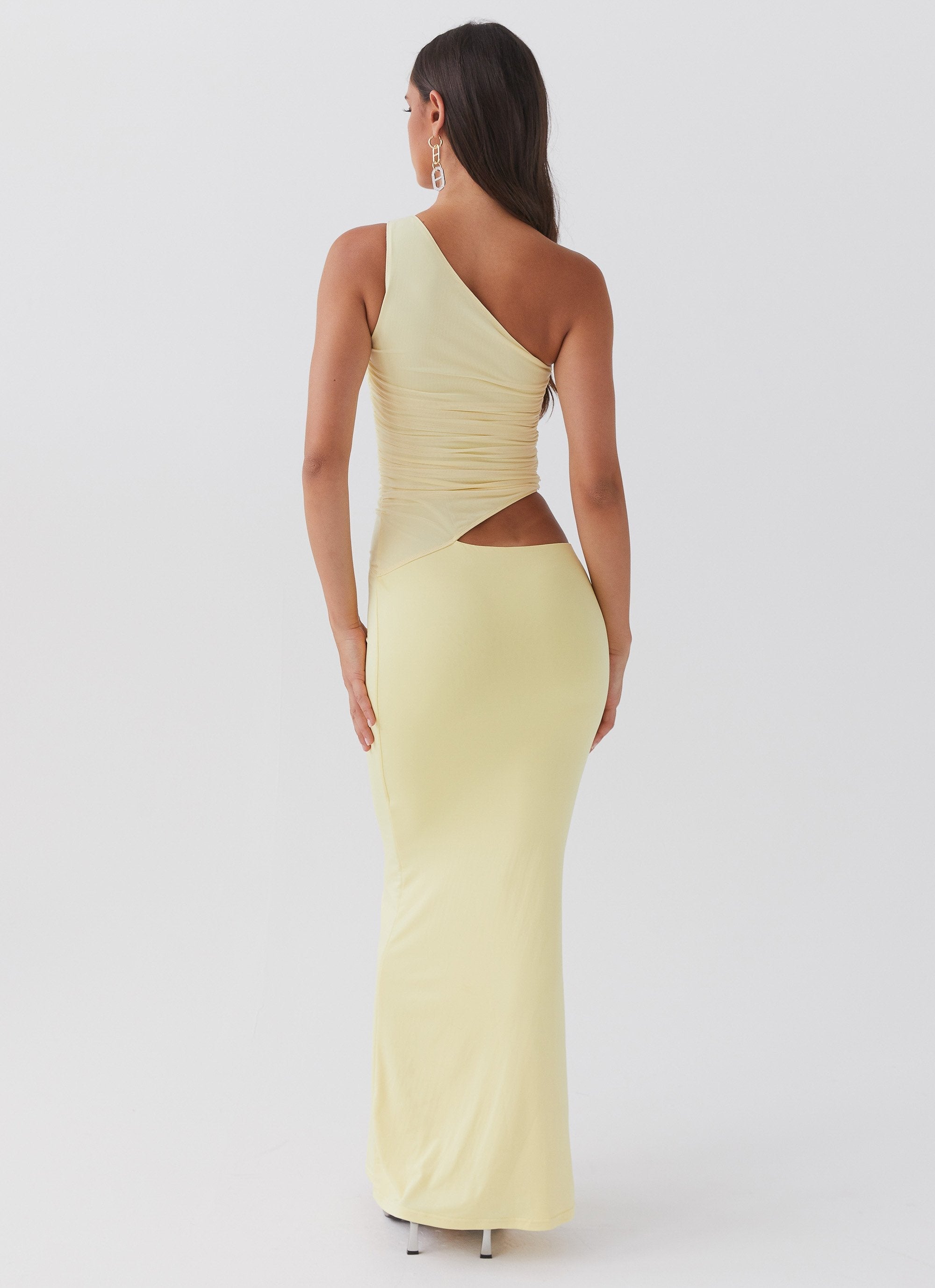 Serana | One Shoulder Maxi Dress Yellow