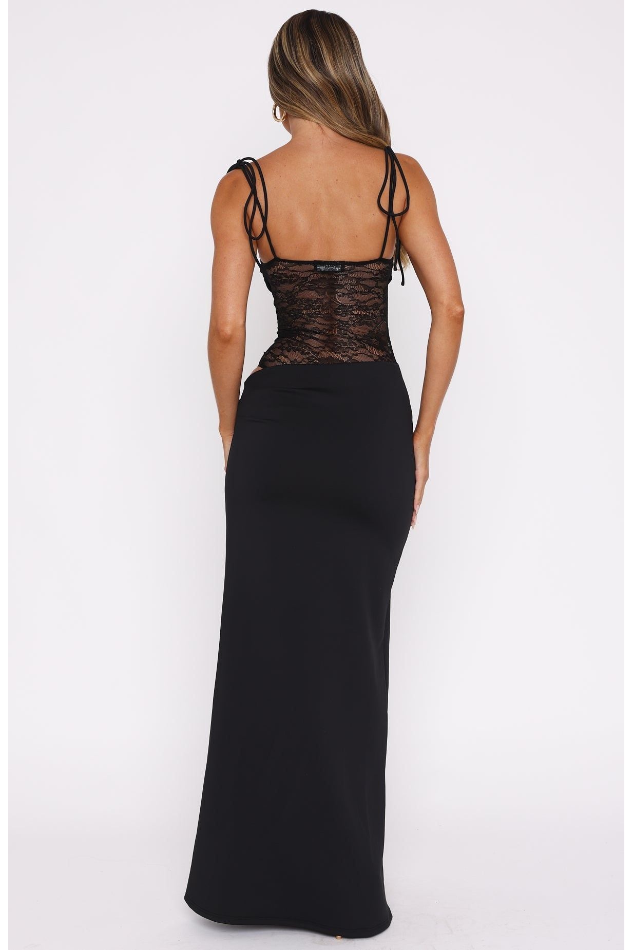 Sabrina | Elegant Maxi Dress Black