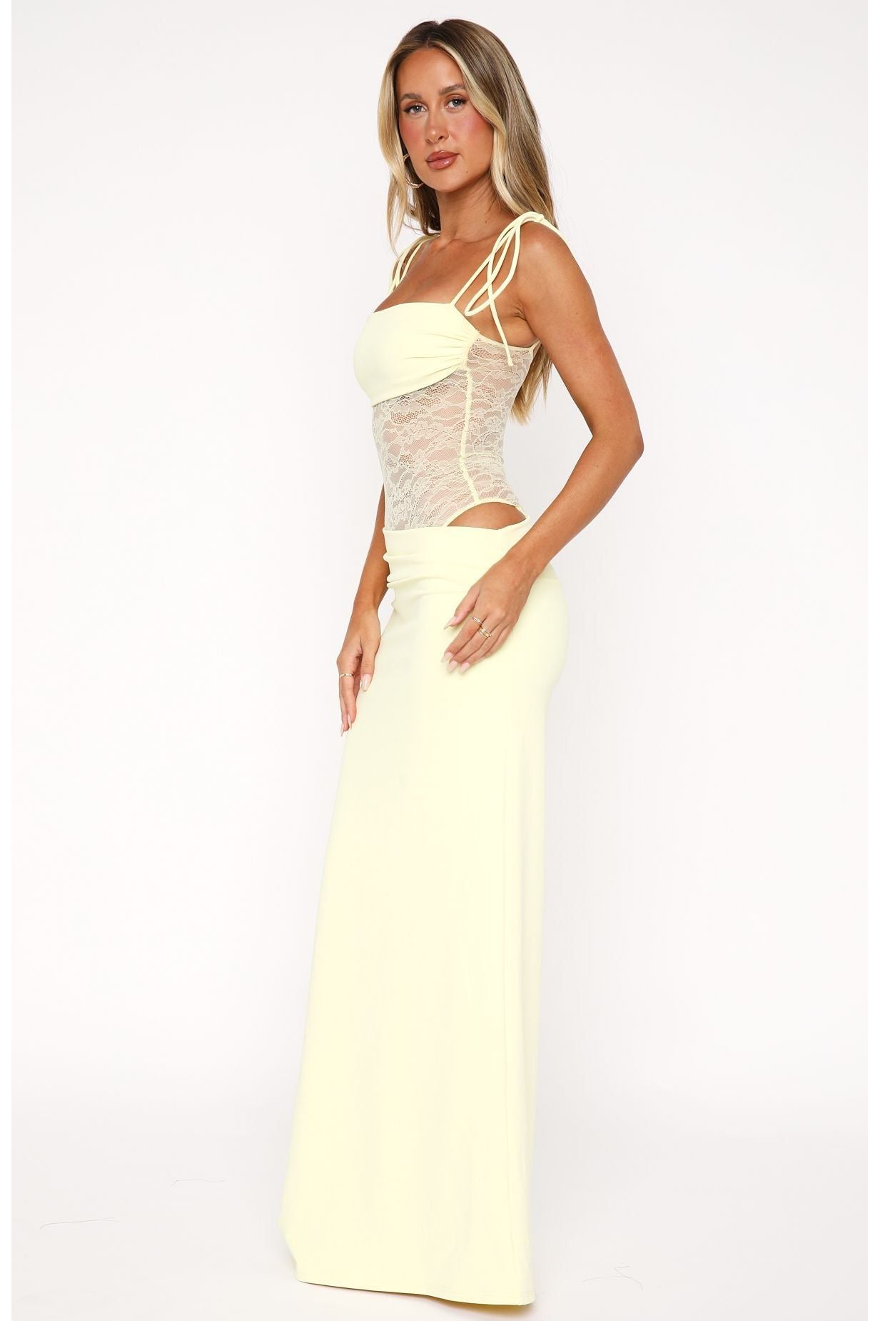 Sabrina | Elegant Maxi Dress Yellow