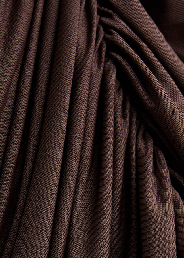 Rue | Tie Mini Dress Brown