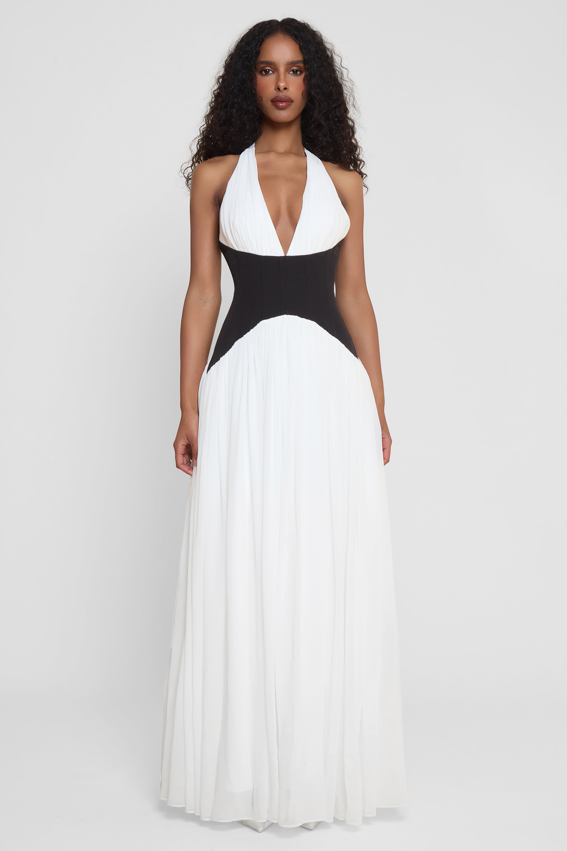 Kaia | Monochrome Maxi Dress