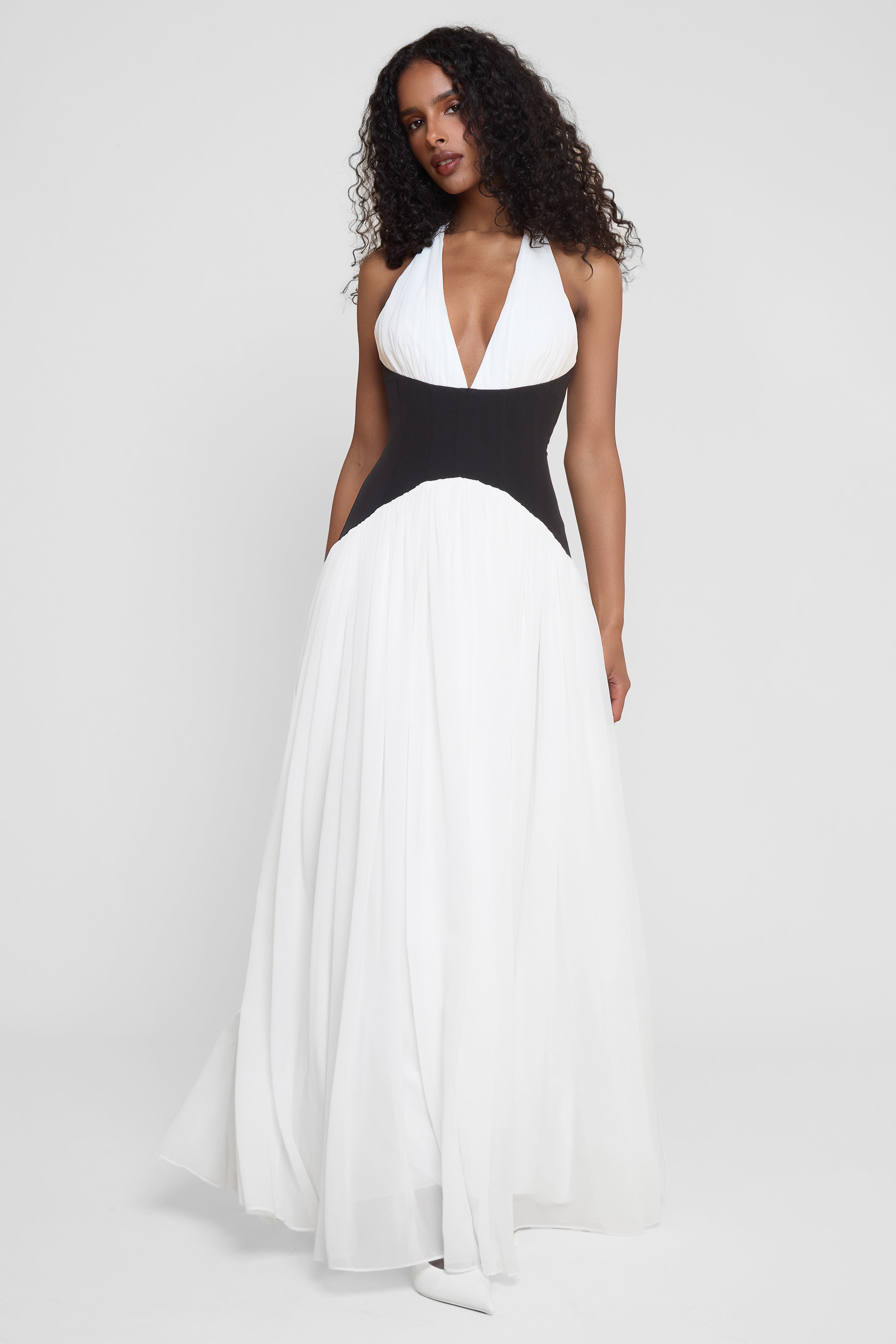 Kaia | Monochrome Maxi Dress