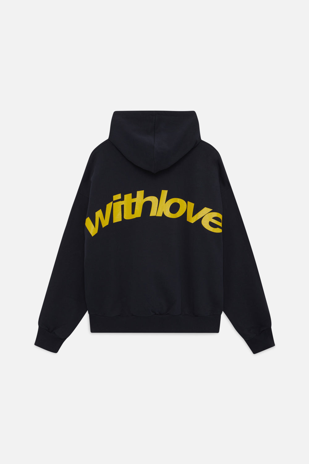 Amber | WIth Love Hoodie Black Yellow