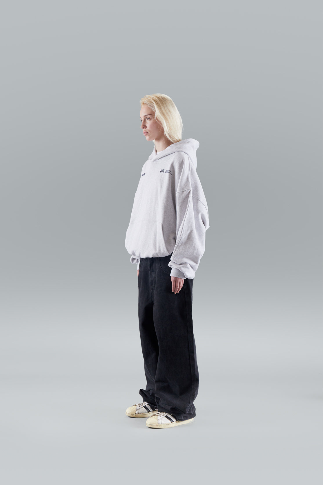 Amber | WIth Love Hoodie Black White