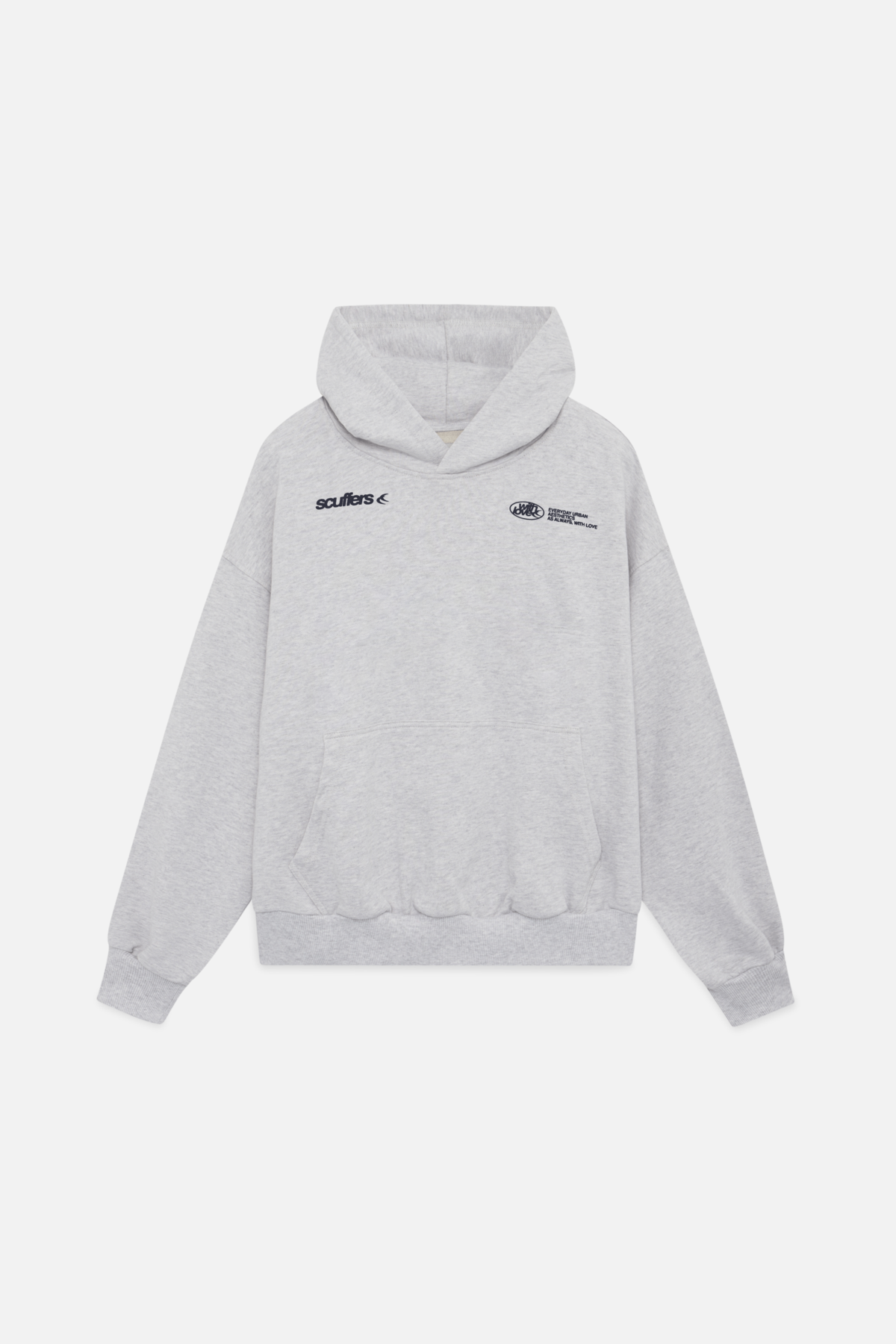 Amber | WIth Love Hoodie Black White