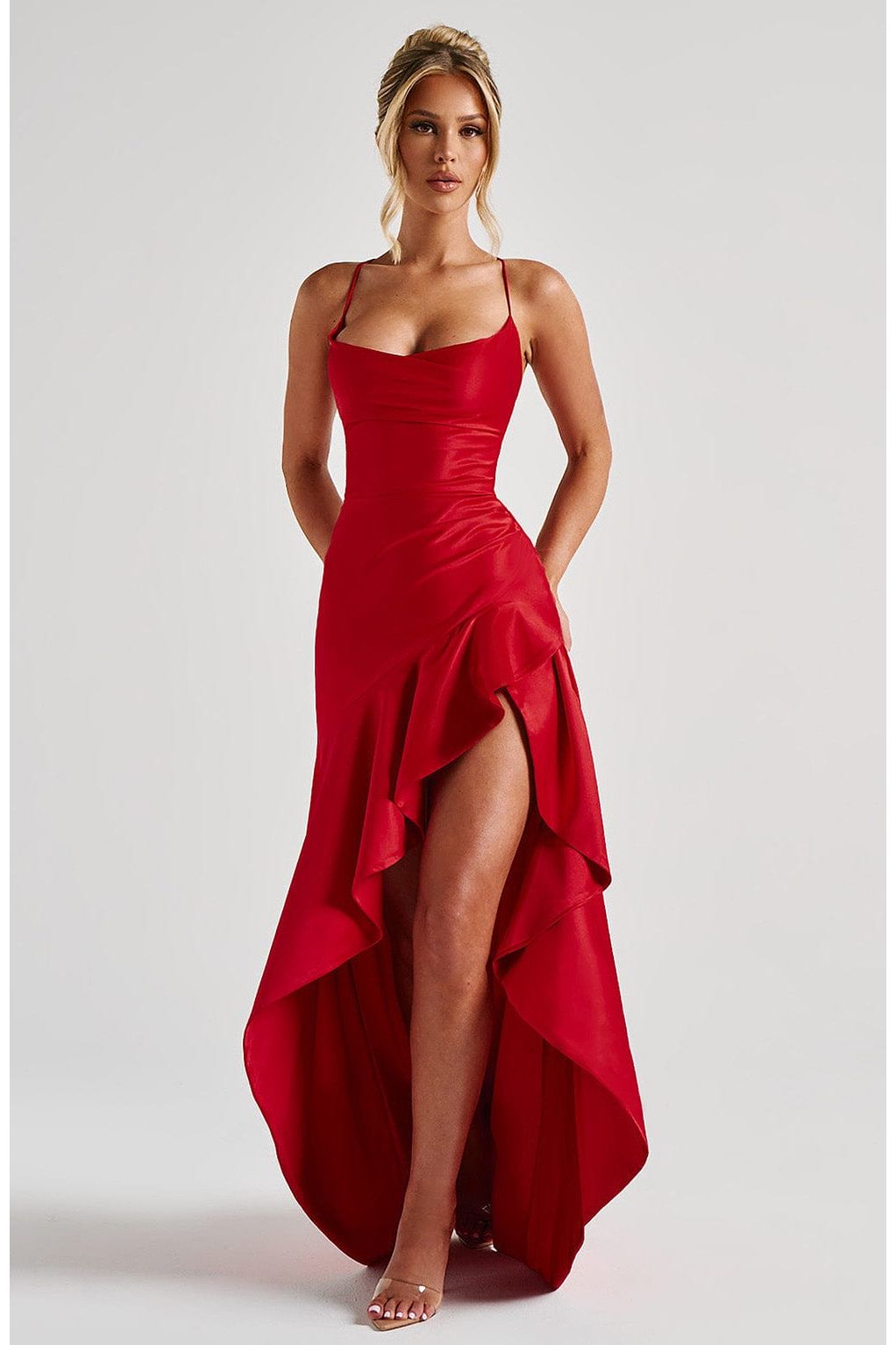 Esme | Elegant Maxi Dress Red