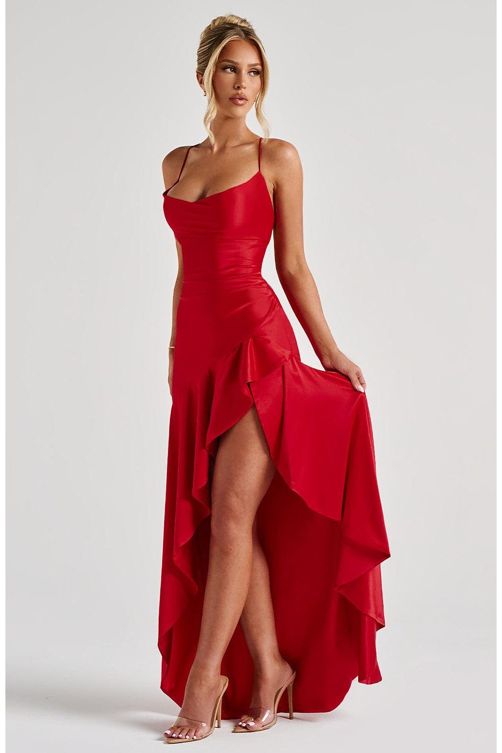 Esme | Elegant Maxi Dress Red