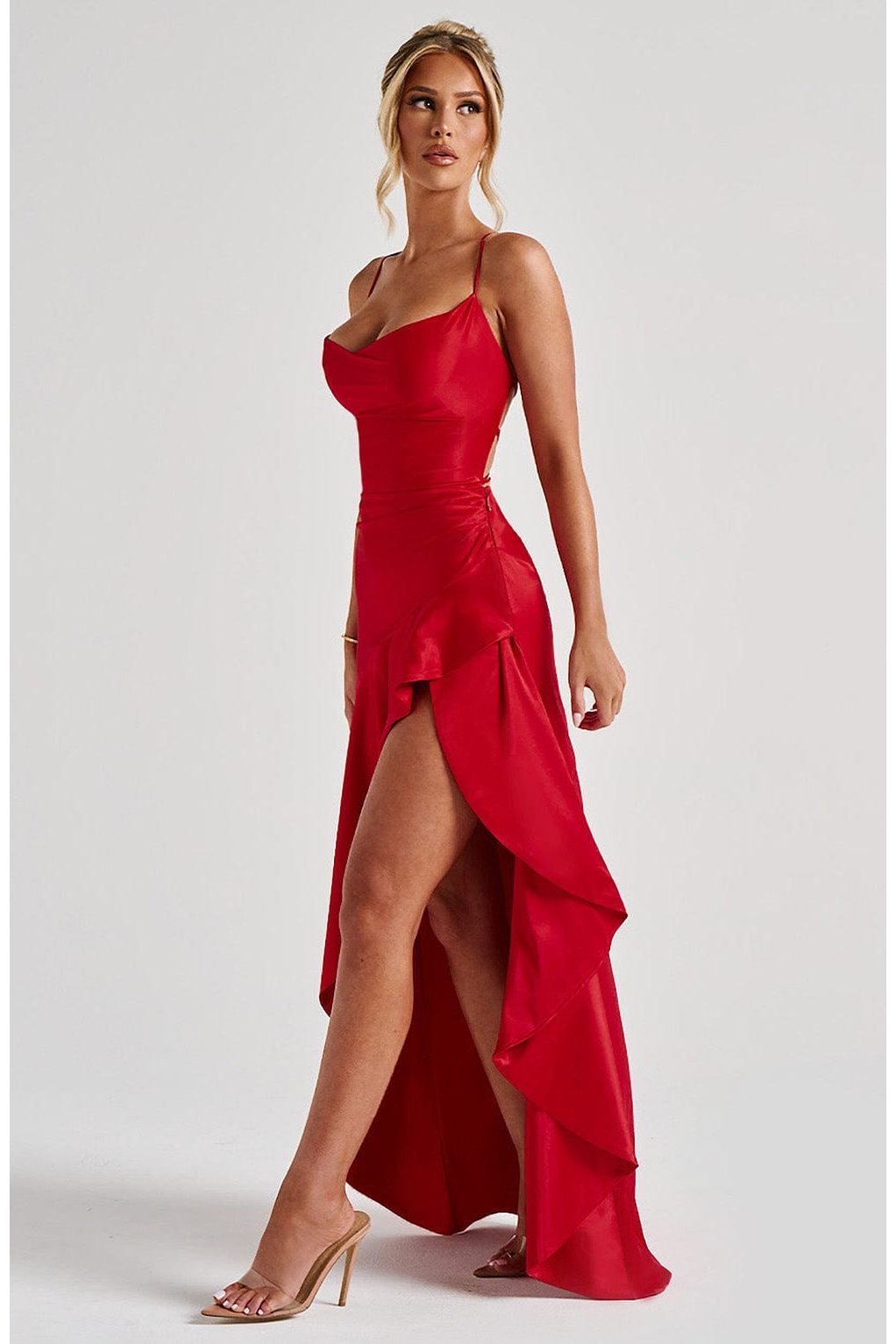 Esme | Elegant Maxi Dress Red