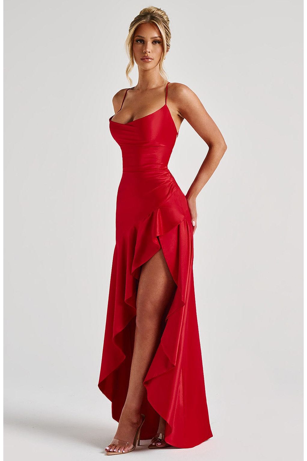Esme | Elegant Maxi Dress Red