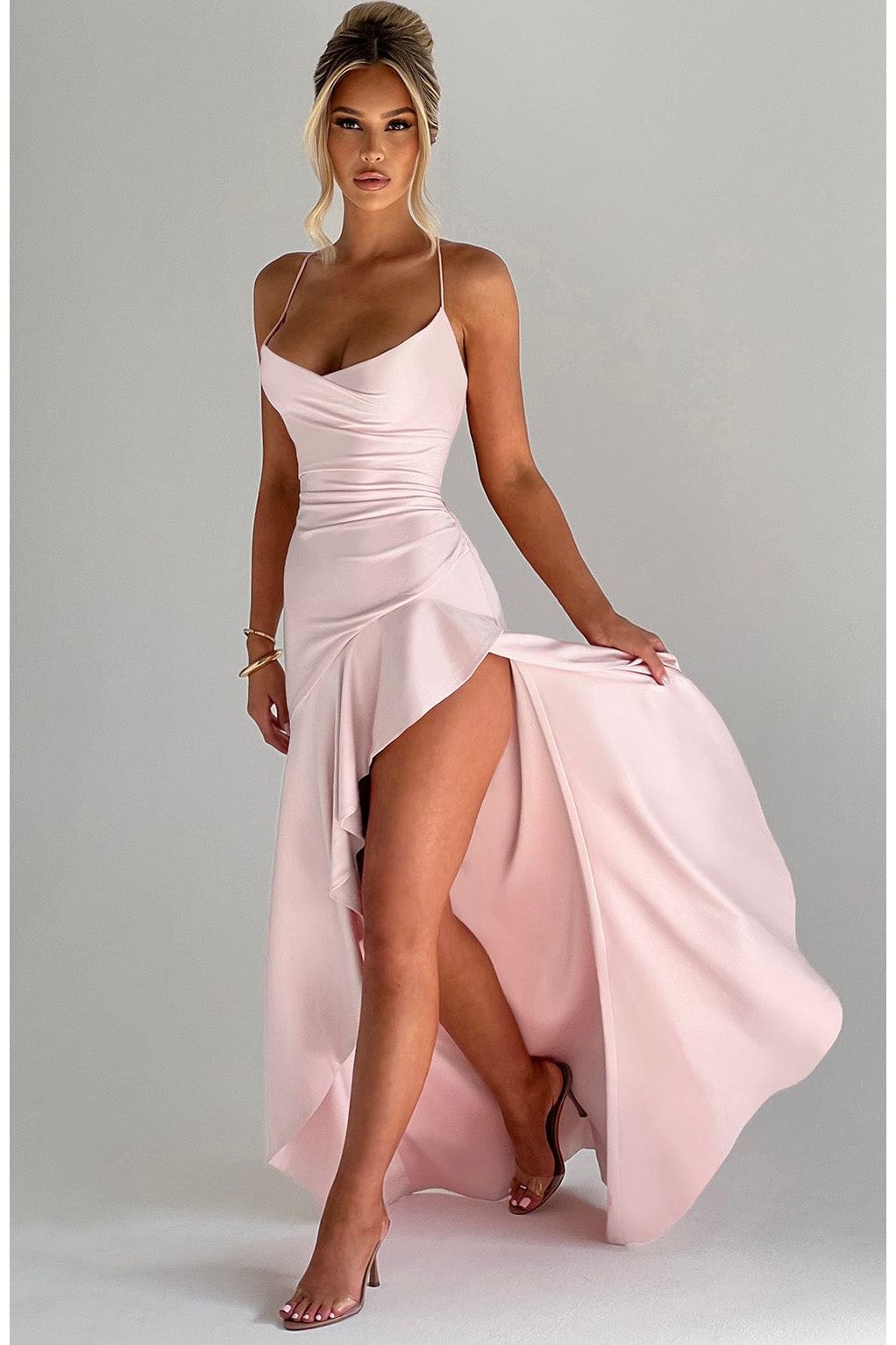 Esme | Elegant Maxi Dress Pink