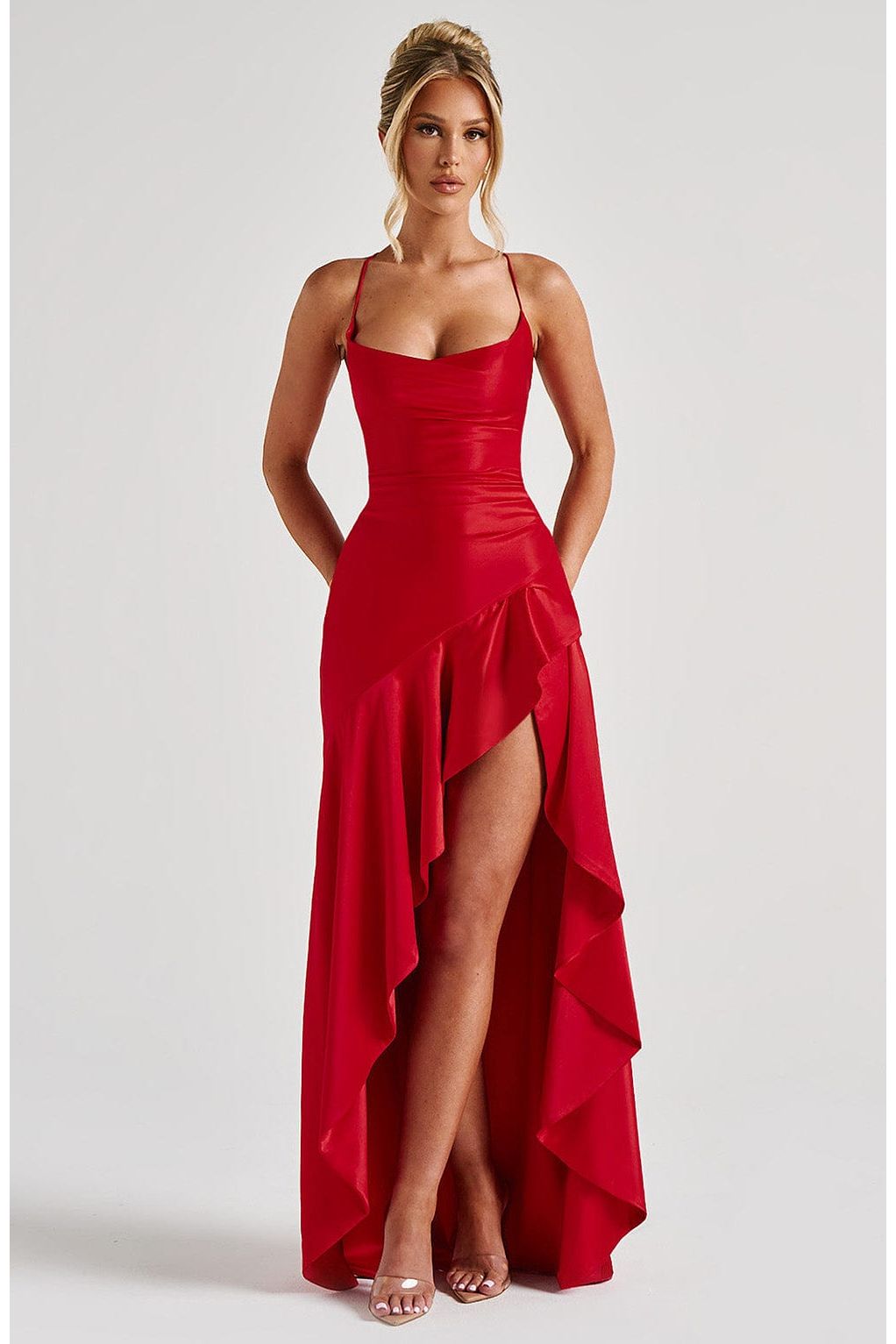 Esme | Elegant Maxi Dress Red