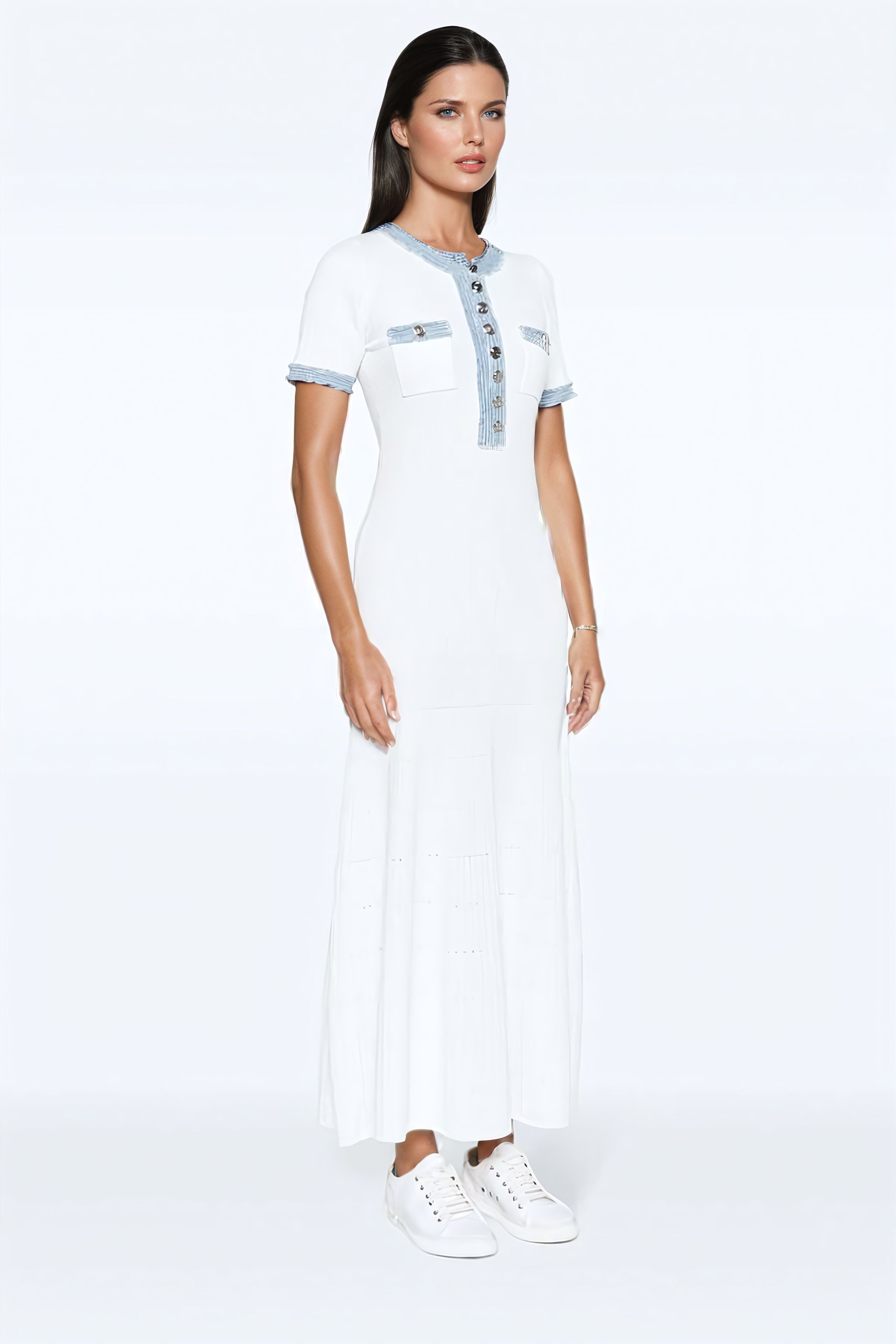 Tansy | Elegant Maxi Dress White