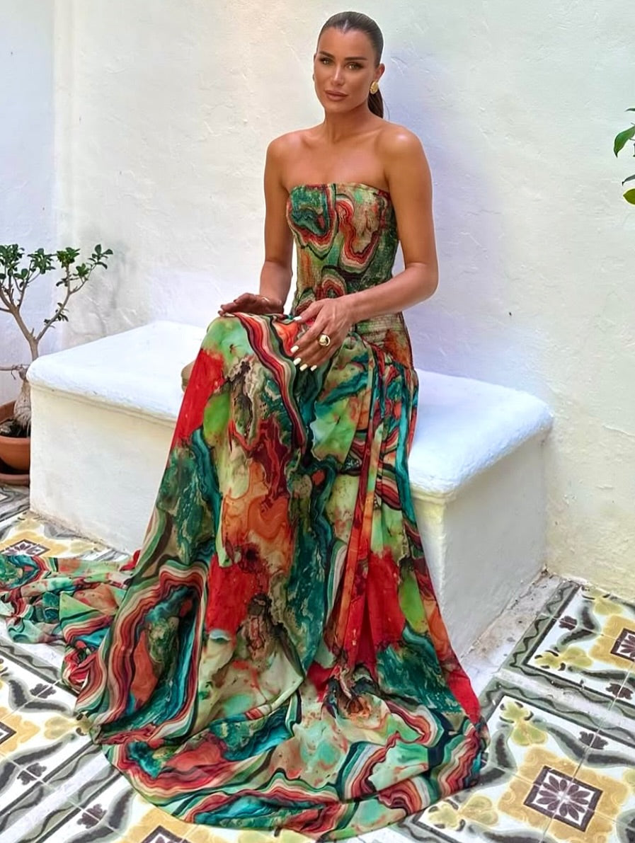 Solara | Multicolor Maxi Dress Multicolor