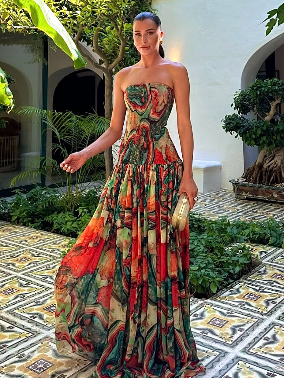 Solara | Multicolor Maxi Dress