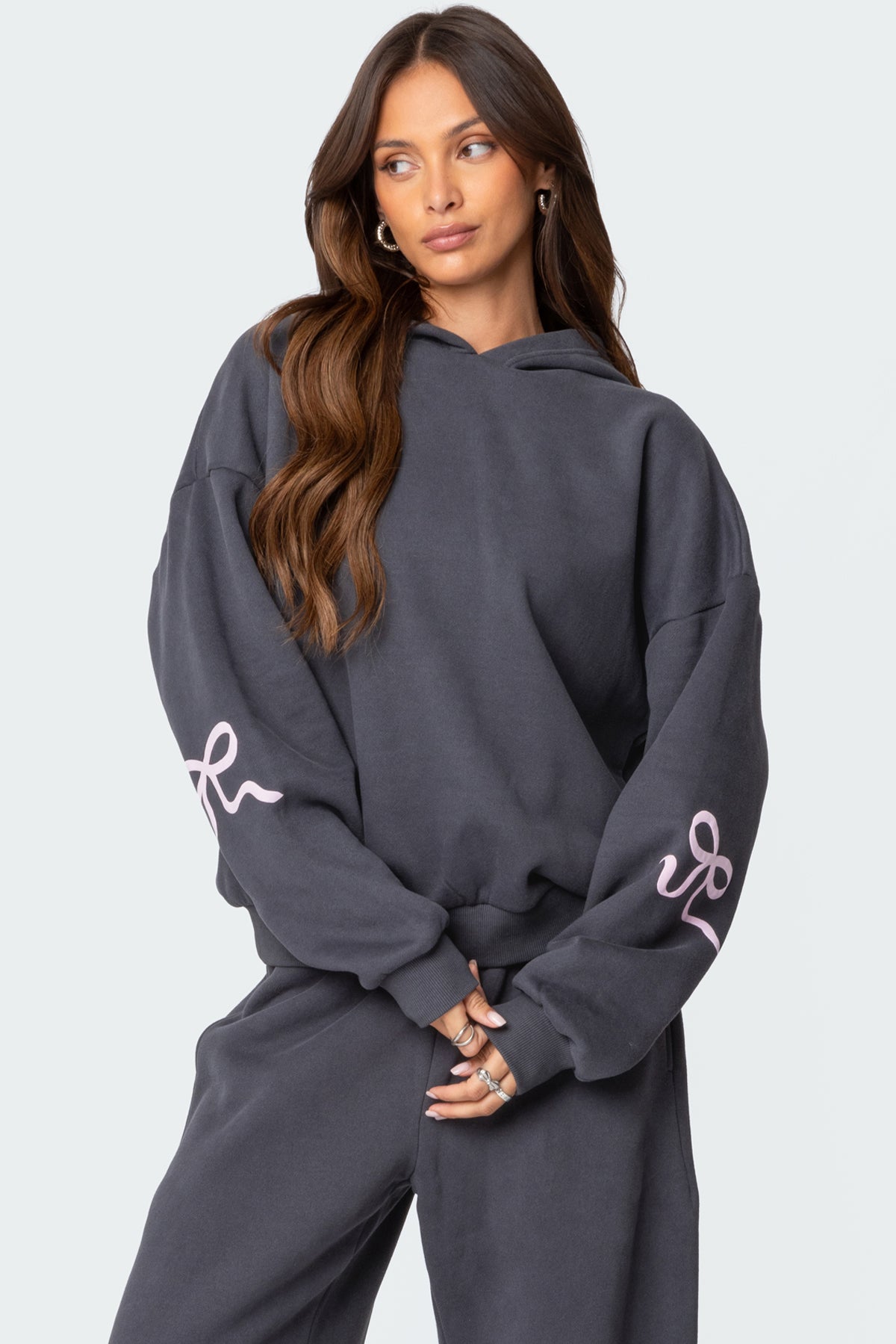 Kaori | Bow Cozy Set Grey