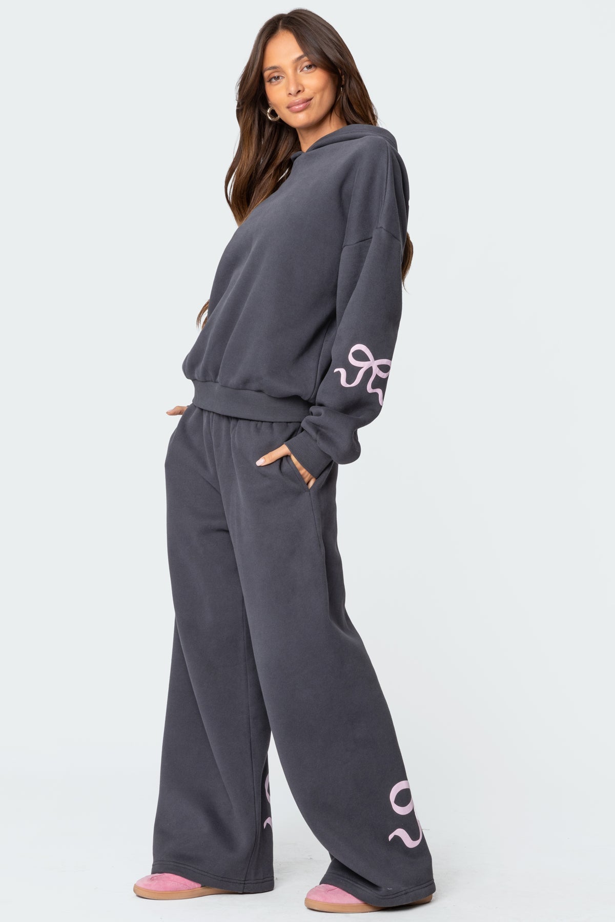 Kaori | Bow Cozy Set Grey