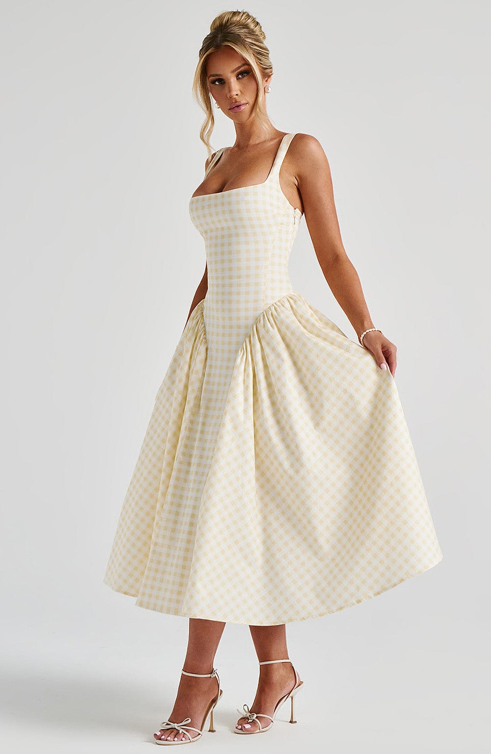 Remi | Elegant Midi Dress Yellow
