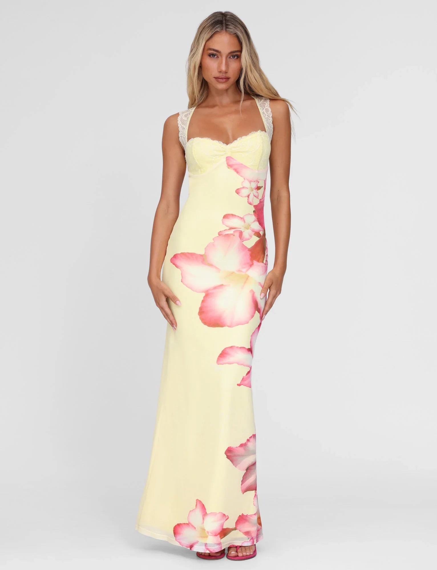 Leona | Tropical Floral Maxi Dress