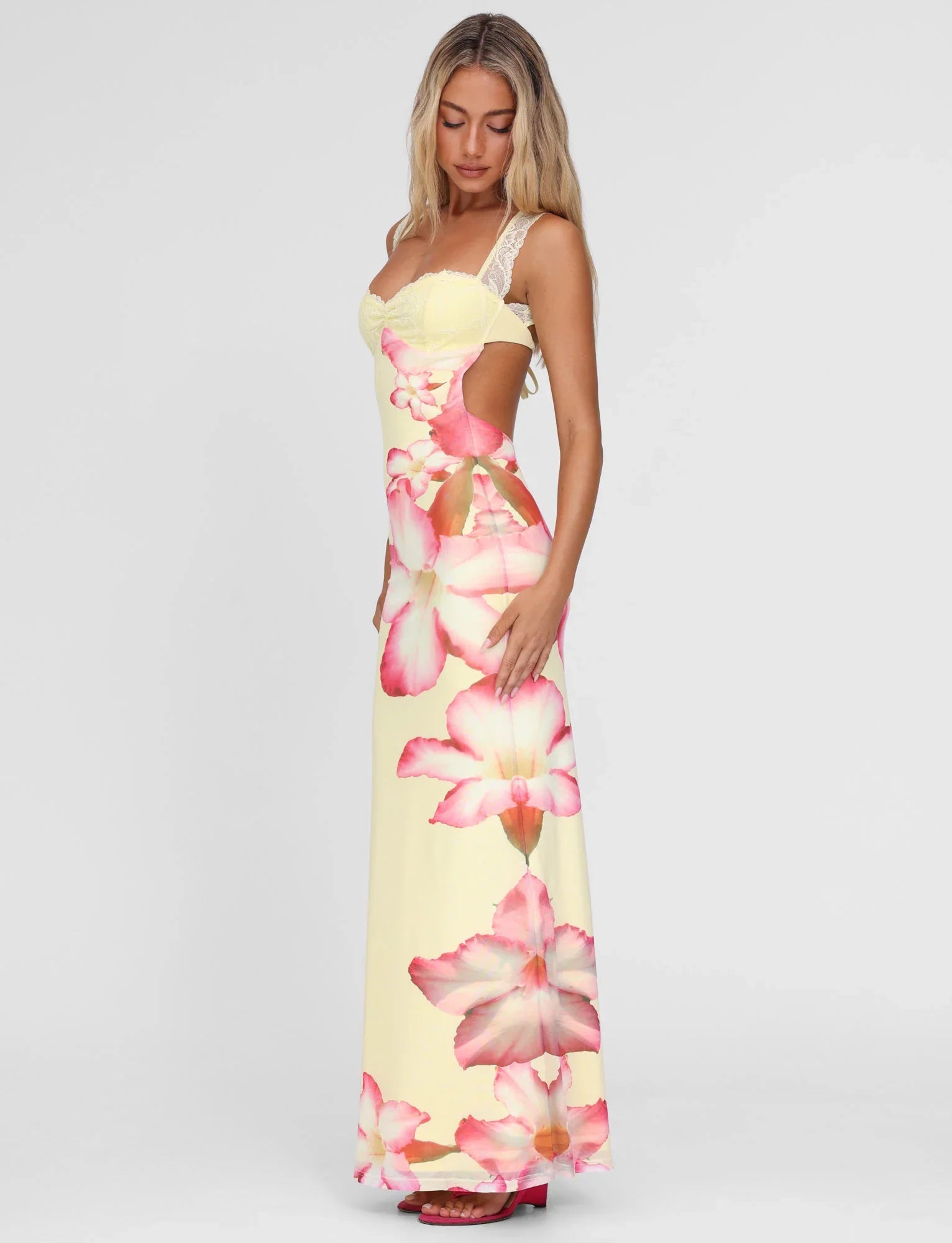 Leona | Tropical Floral Maxi Dress