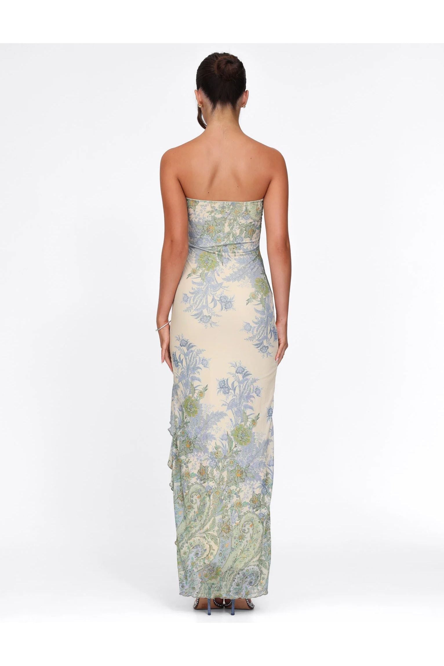 Olivia | Floral Maxi Dress Creamy White