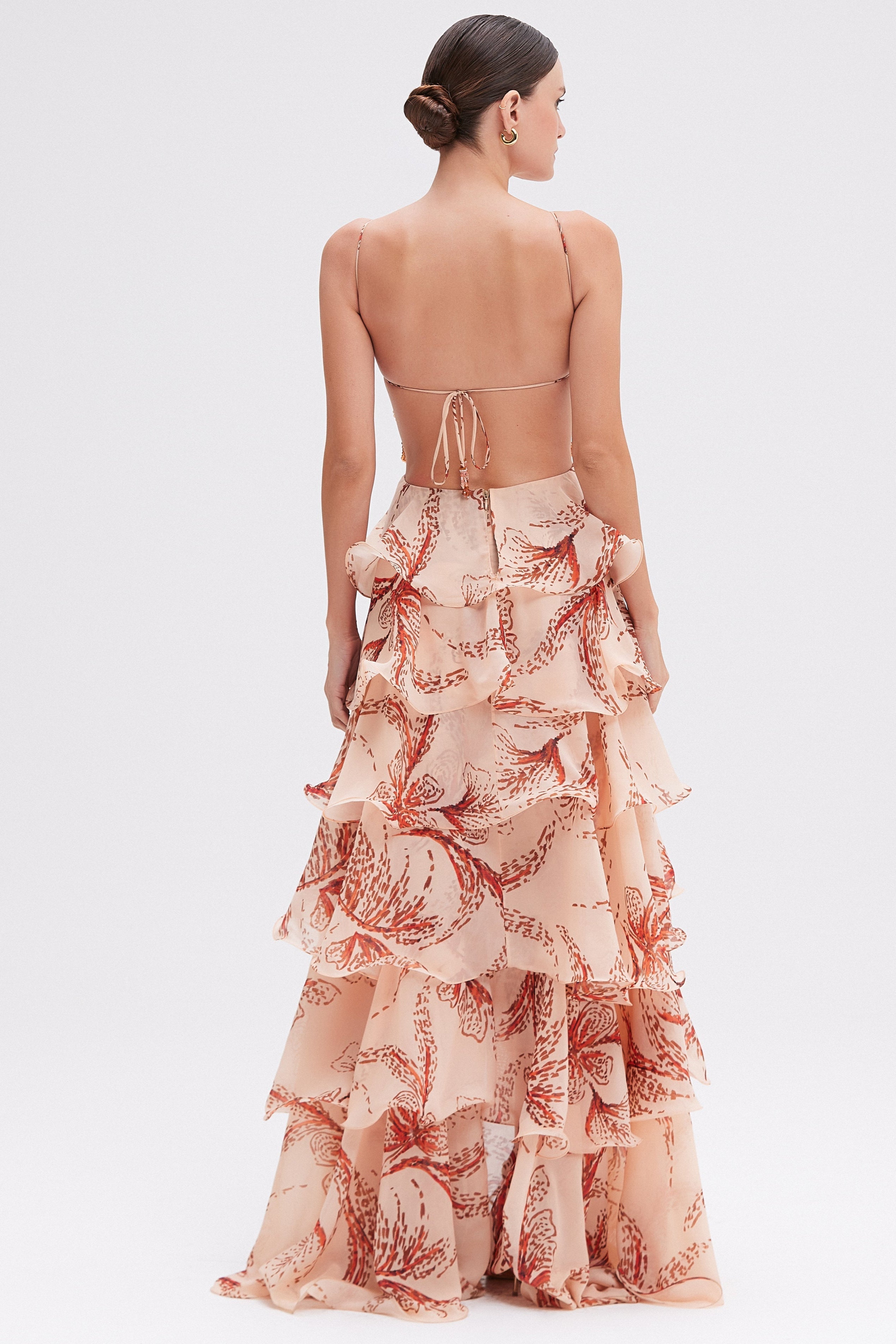 Morgan | Butterfly Maxi Dress Nude