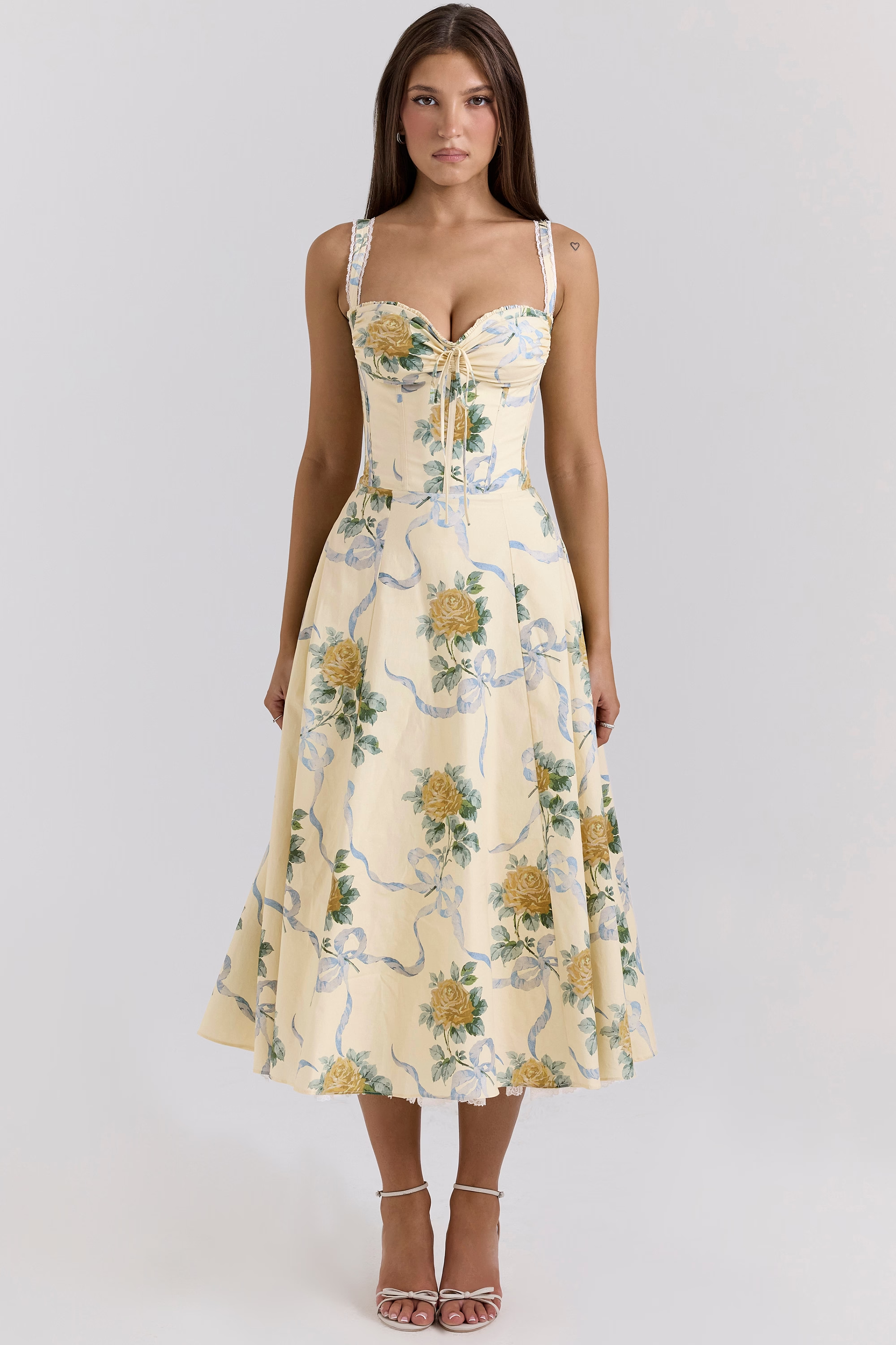 Solenne | Floral Midi Dress