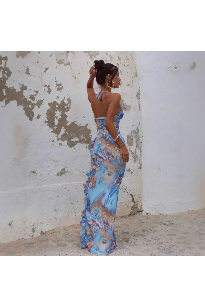 Della | Ibiza Maxi Dress Light Blue