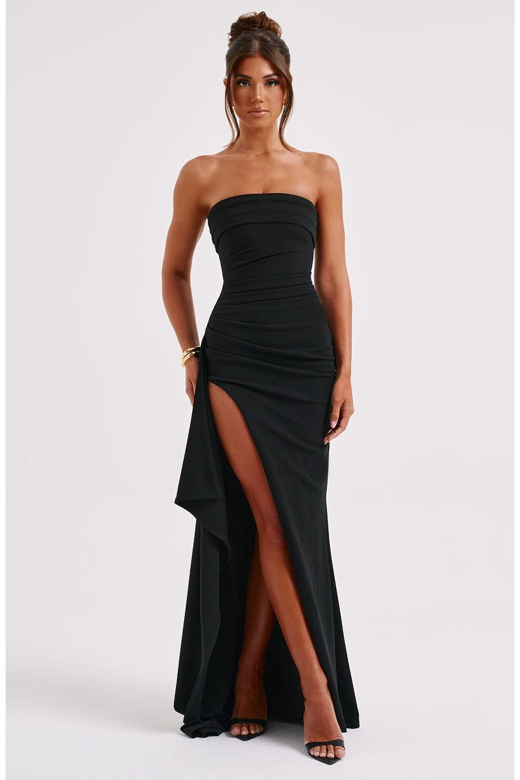 Cora | Elegant Maxi Dress Black
