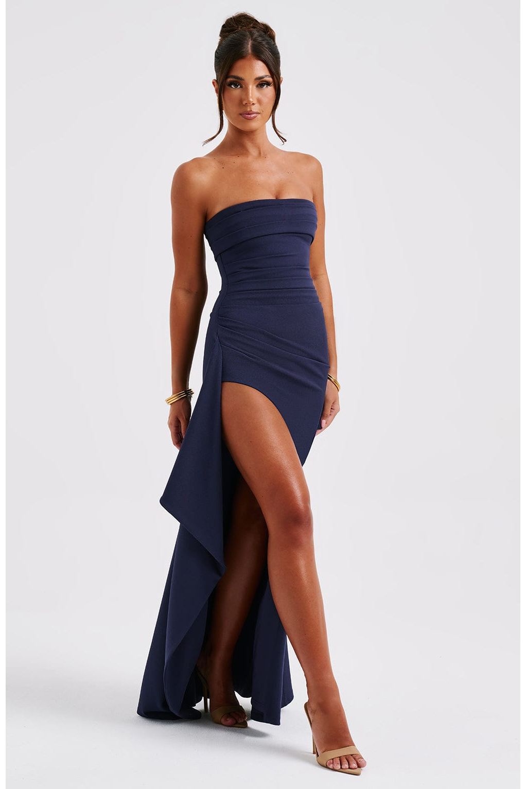 Cora | Elegant Maxi Dress Navy