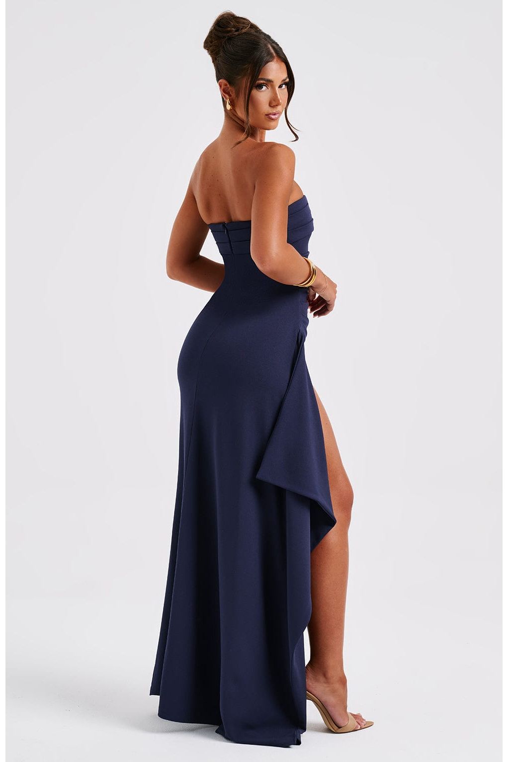 Cora | Elegant Maxi Dress Navy