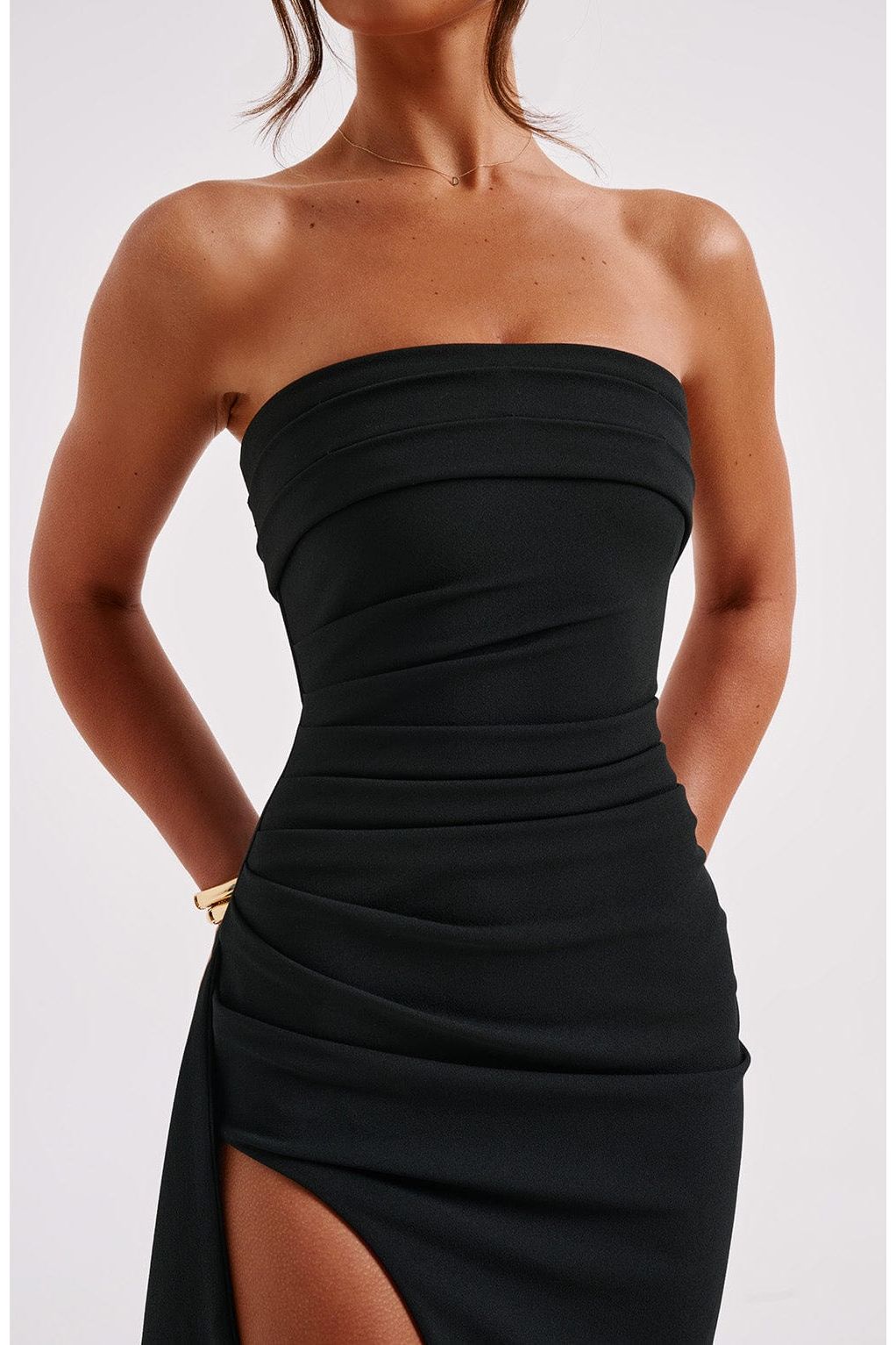 Cora | Elegant Maxi Dress Black