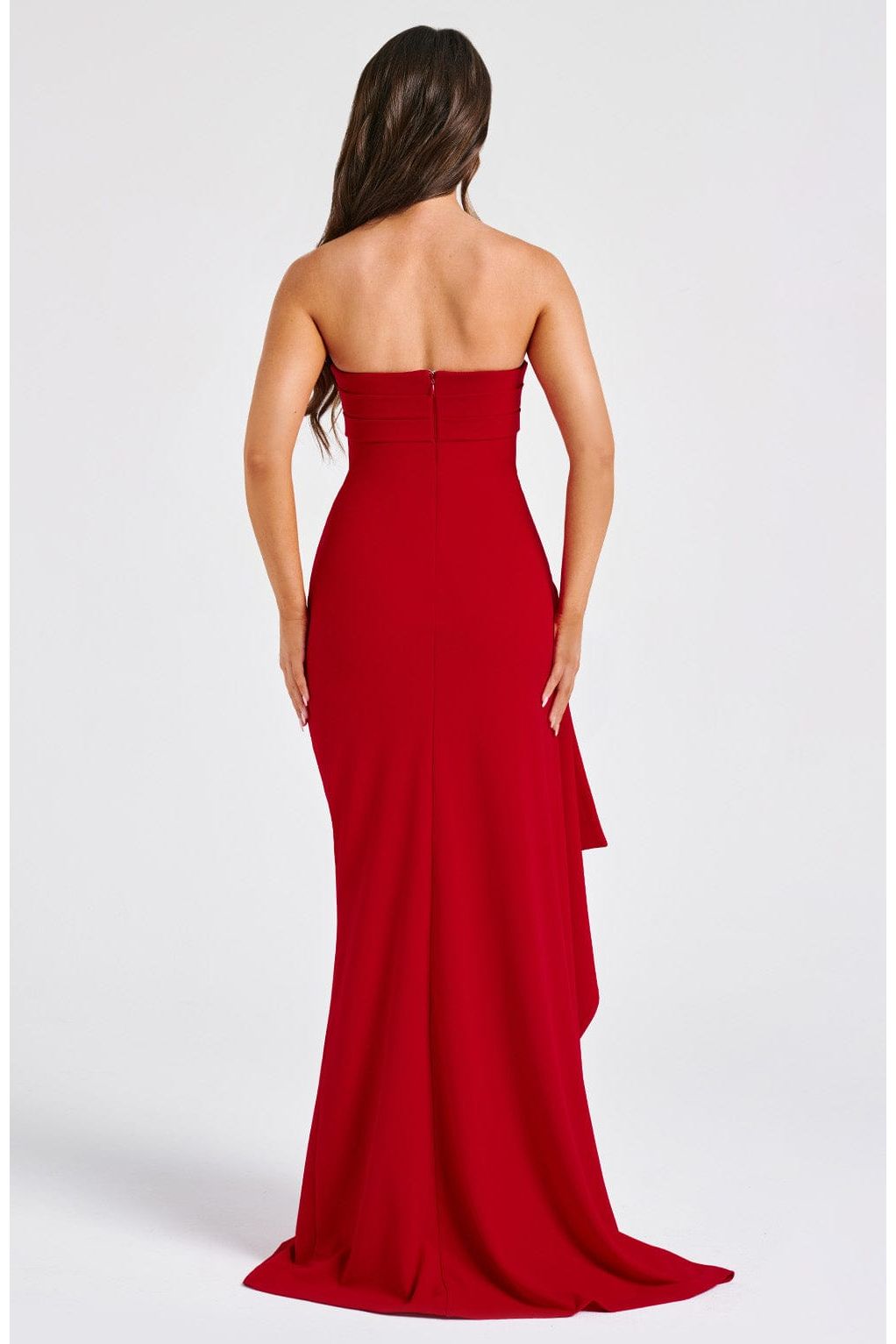 Cora | Elegant Maxi Dress Red