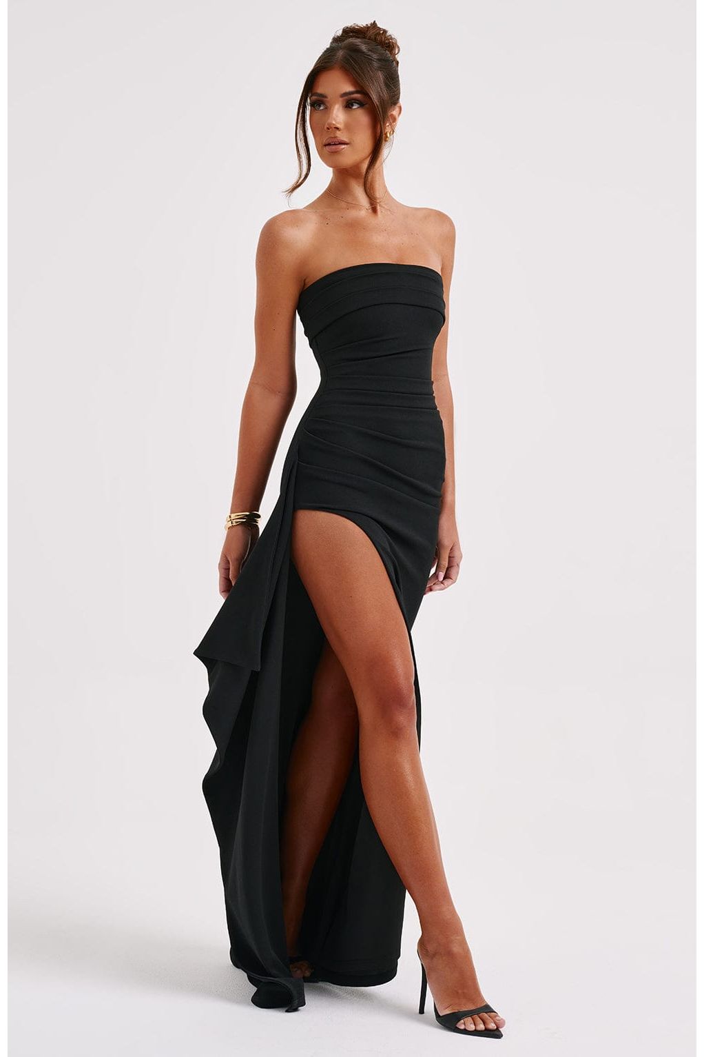 Cora | Elegant Maxi Dress Black