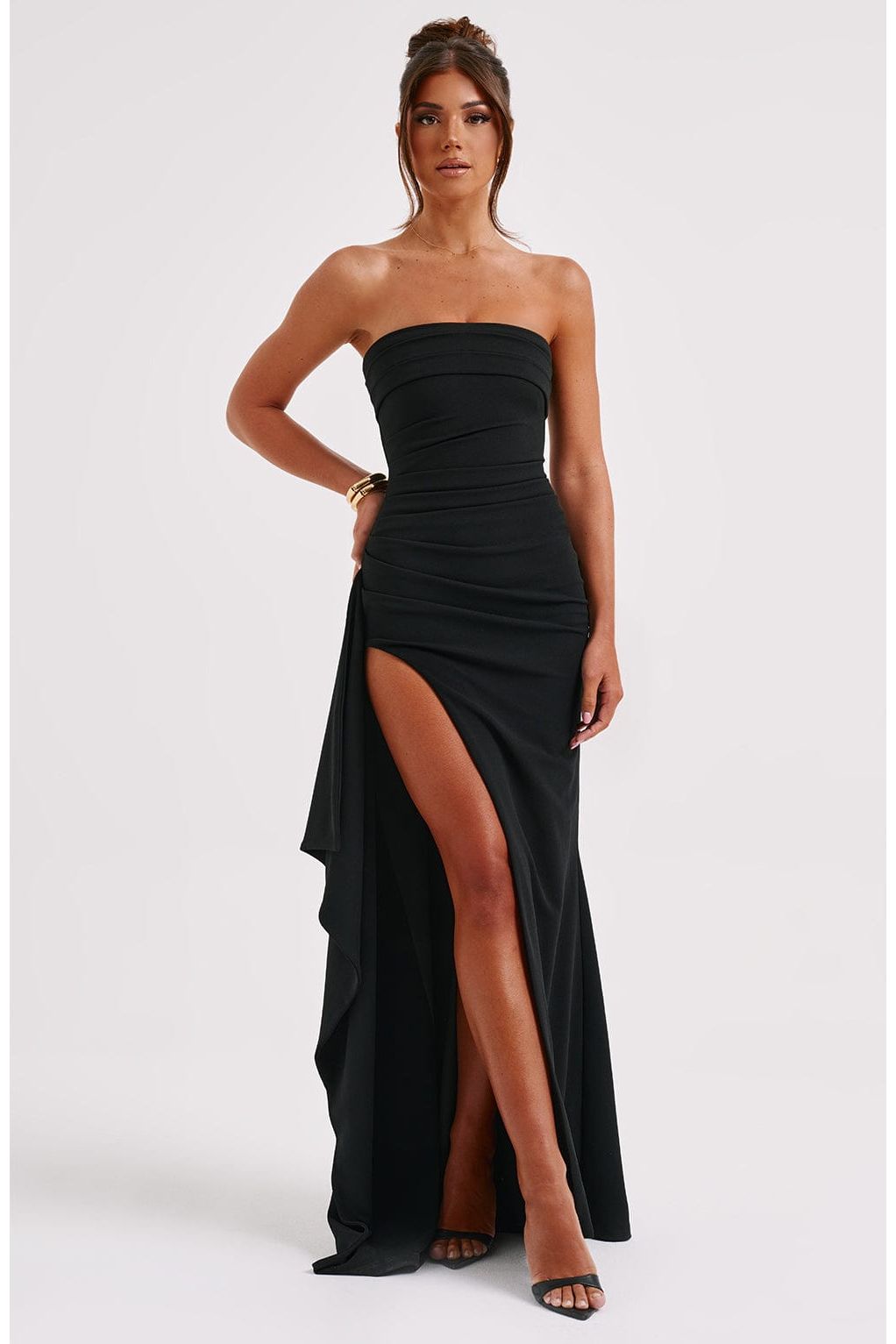 Cora | Elegant Maxi Dress Black