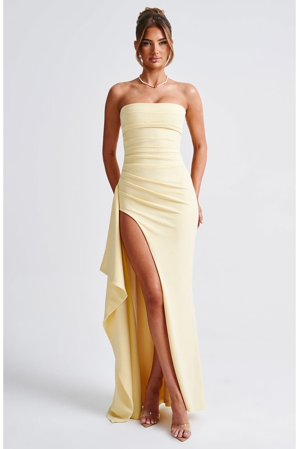 Cora | Elegant Maxi Dress Yellow