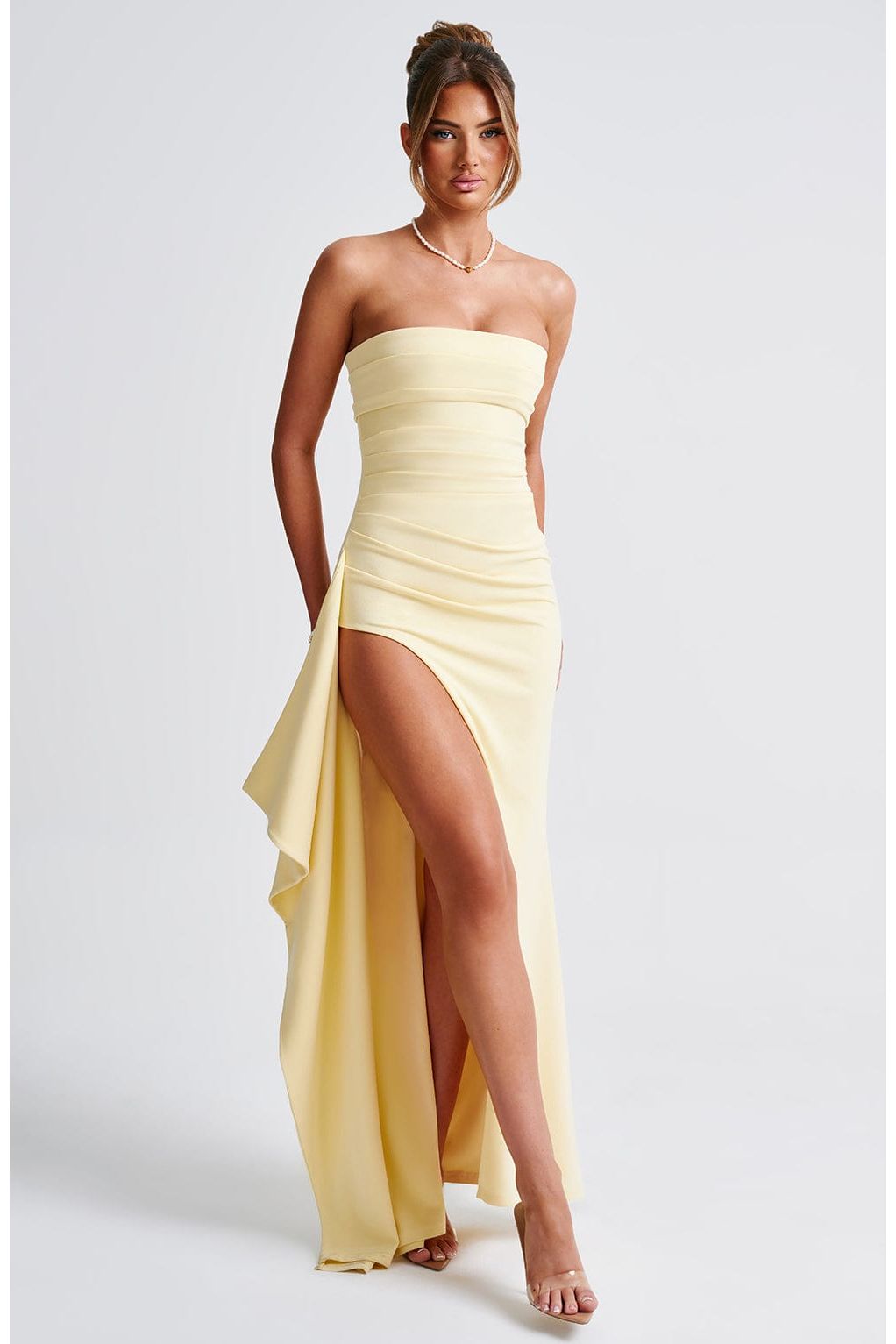 Cora | Elegant Maxi Dress Yellow