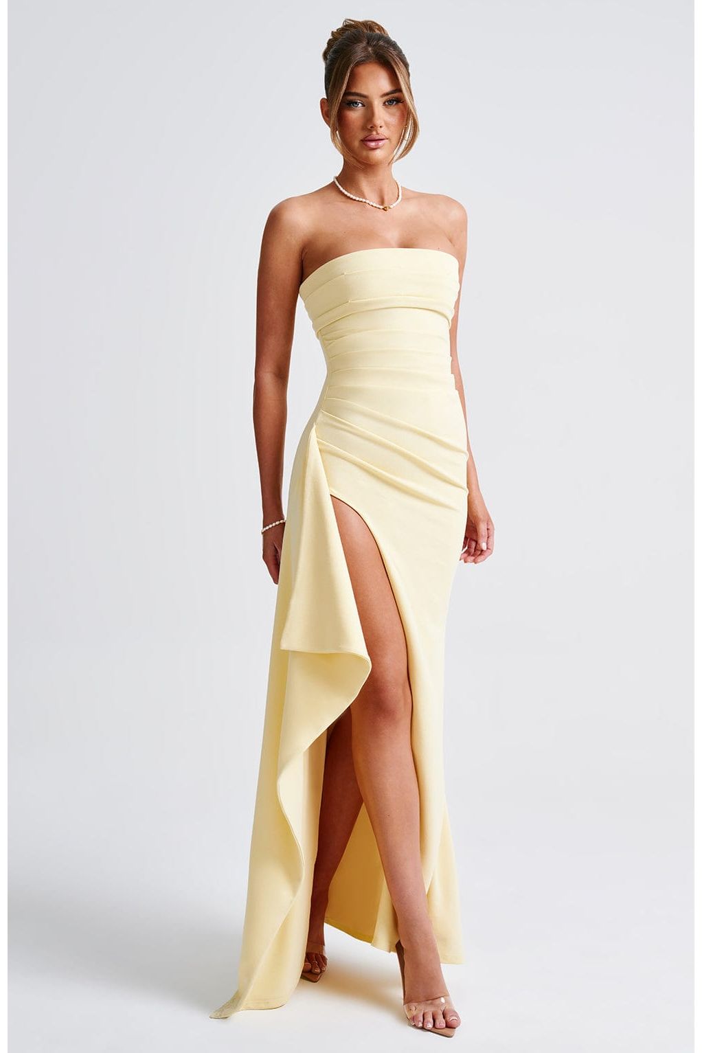 Cora | Elegant Maxi Dress Yellow
