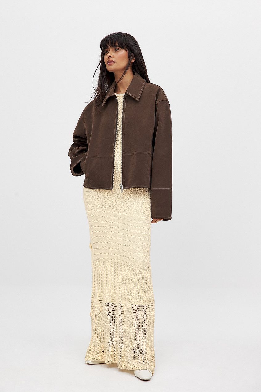 Dahlia | Suede Jacket Brown