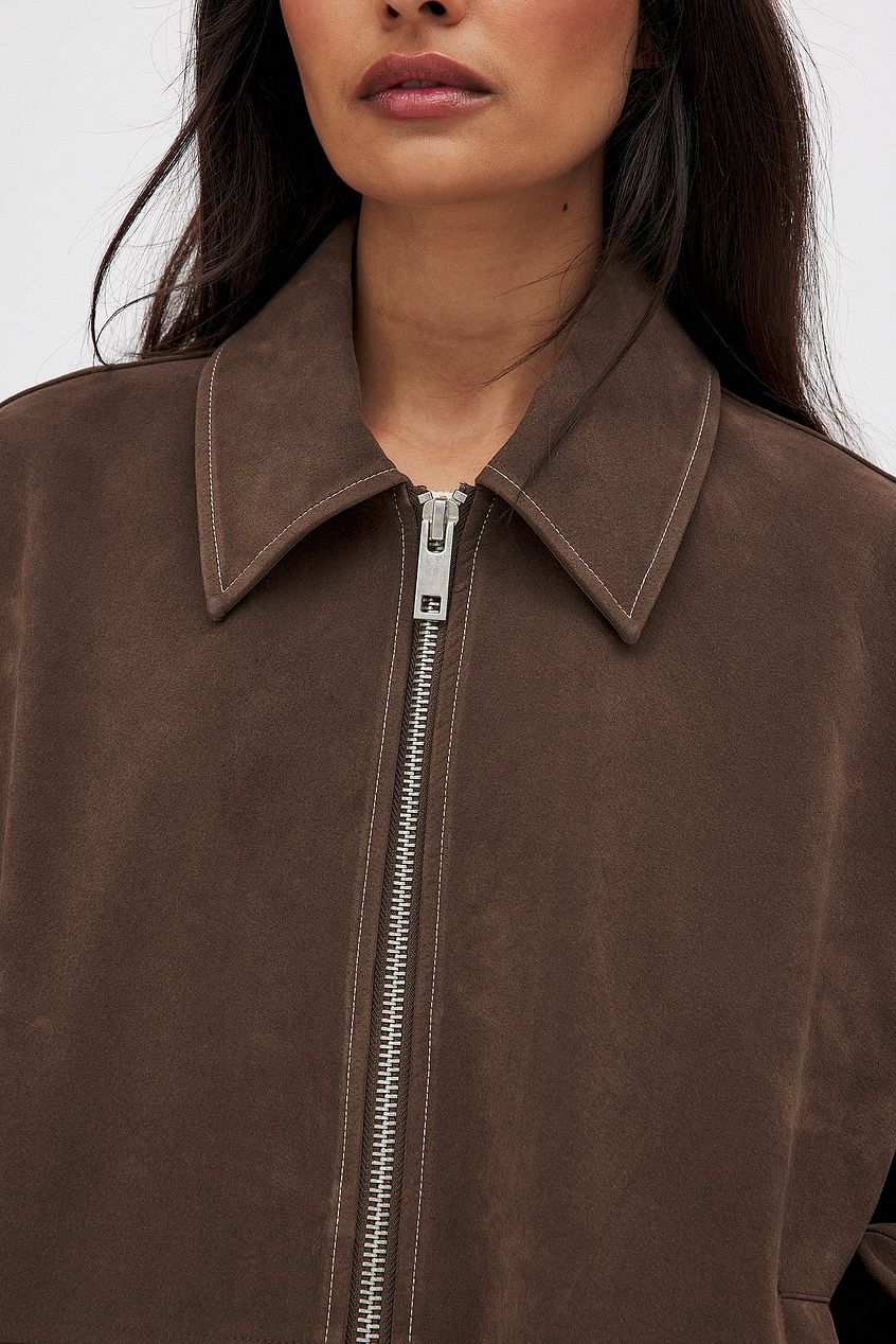 Dahlia | Suede Jacket Brown