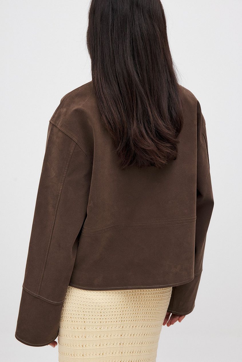 Dahlia | Suede Jacket Brown