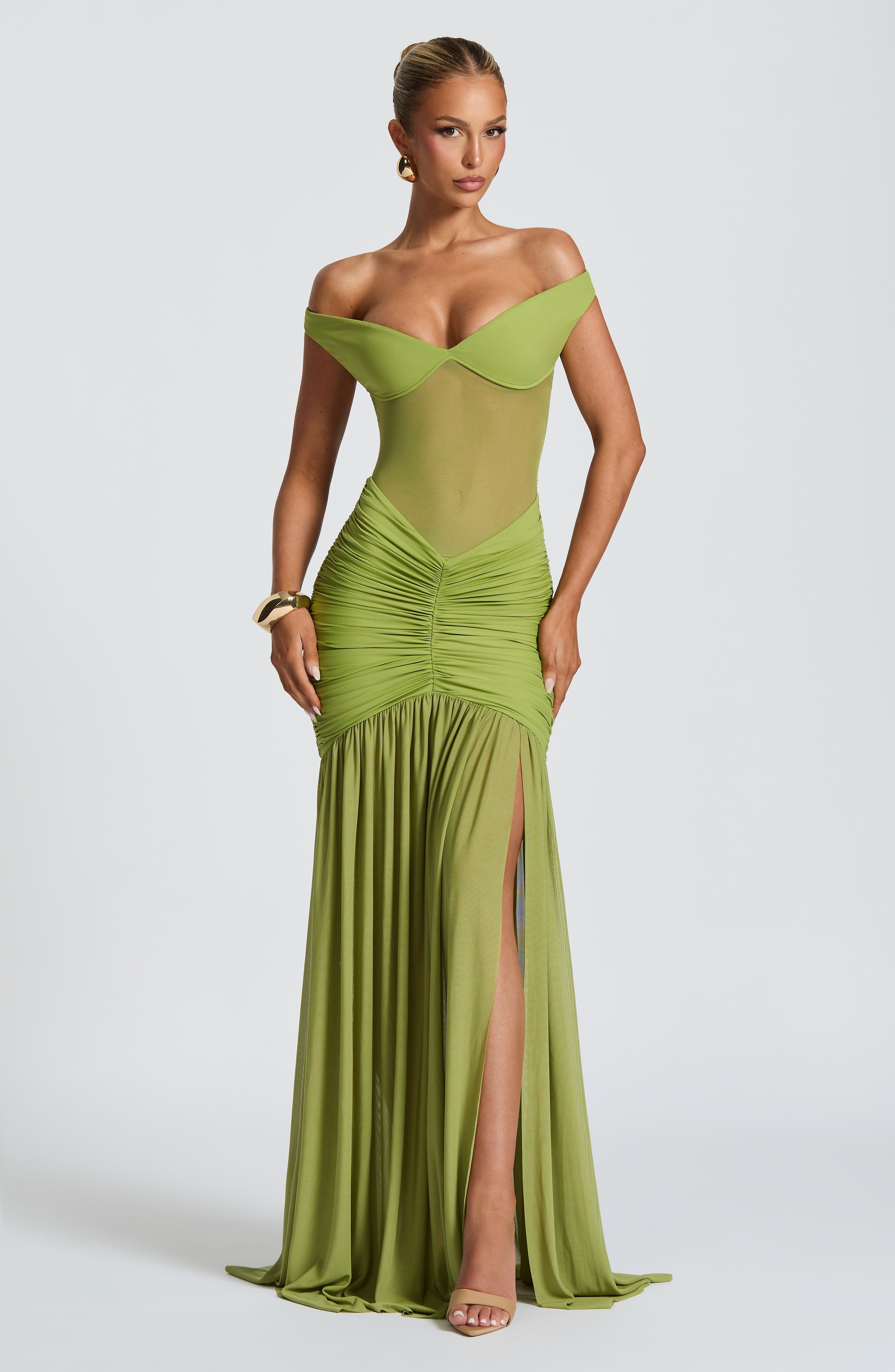 Alya | Maxi Dress Olive Green