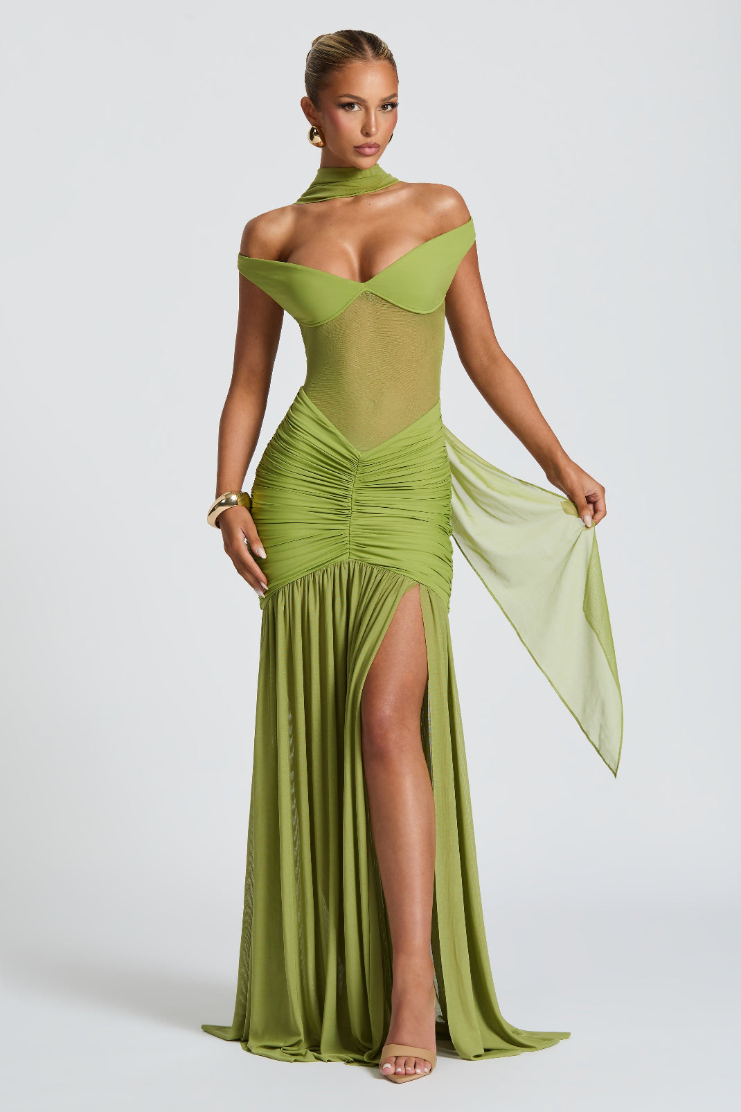 Alya | Maxi Dress Olive Green