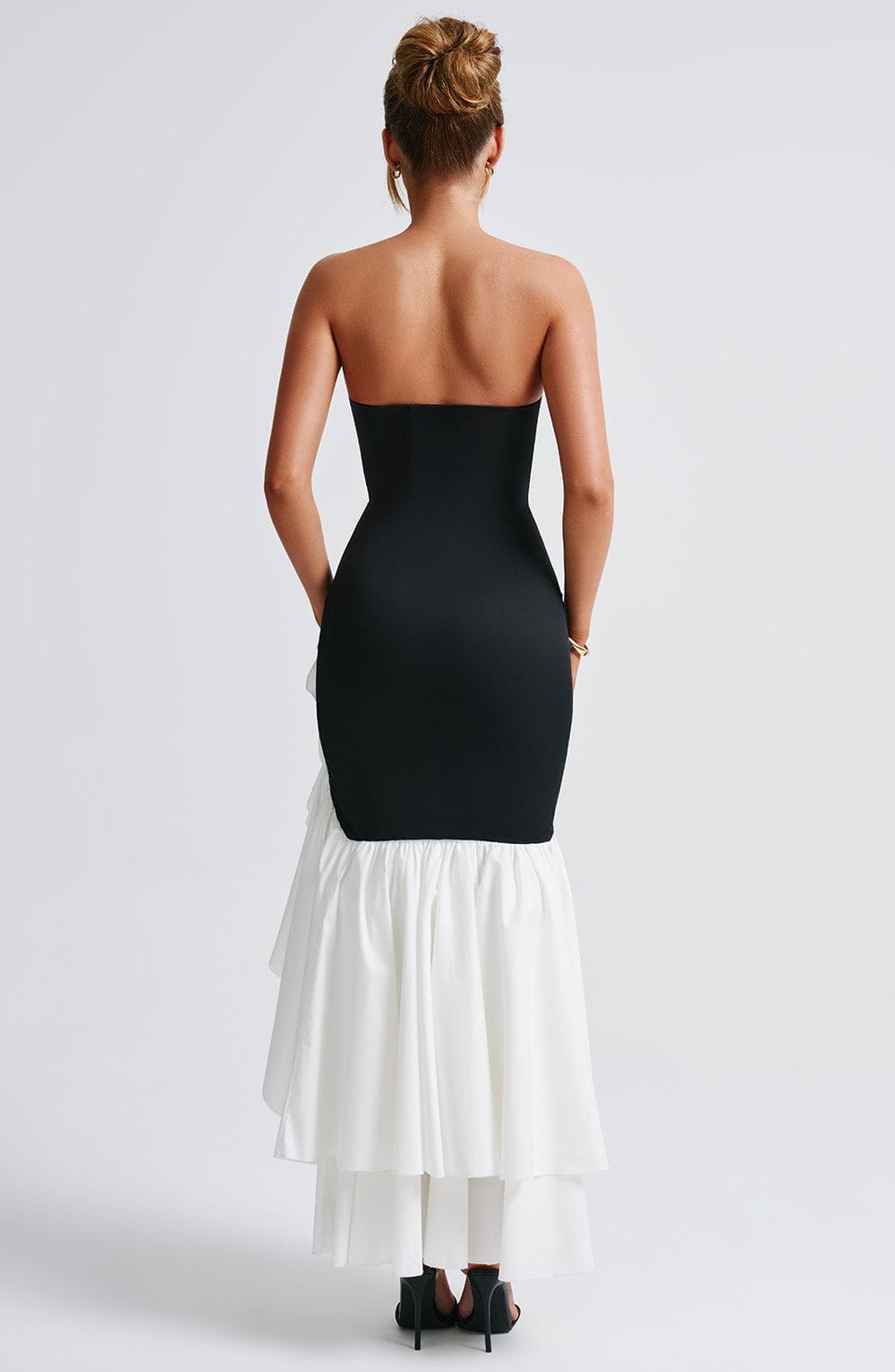 Angelina | Maxi Dress Black White