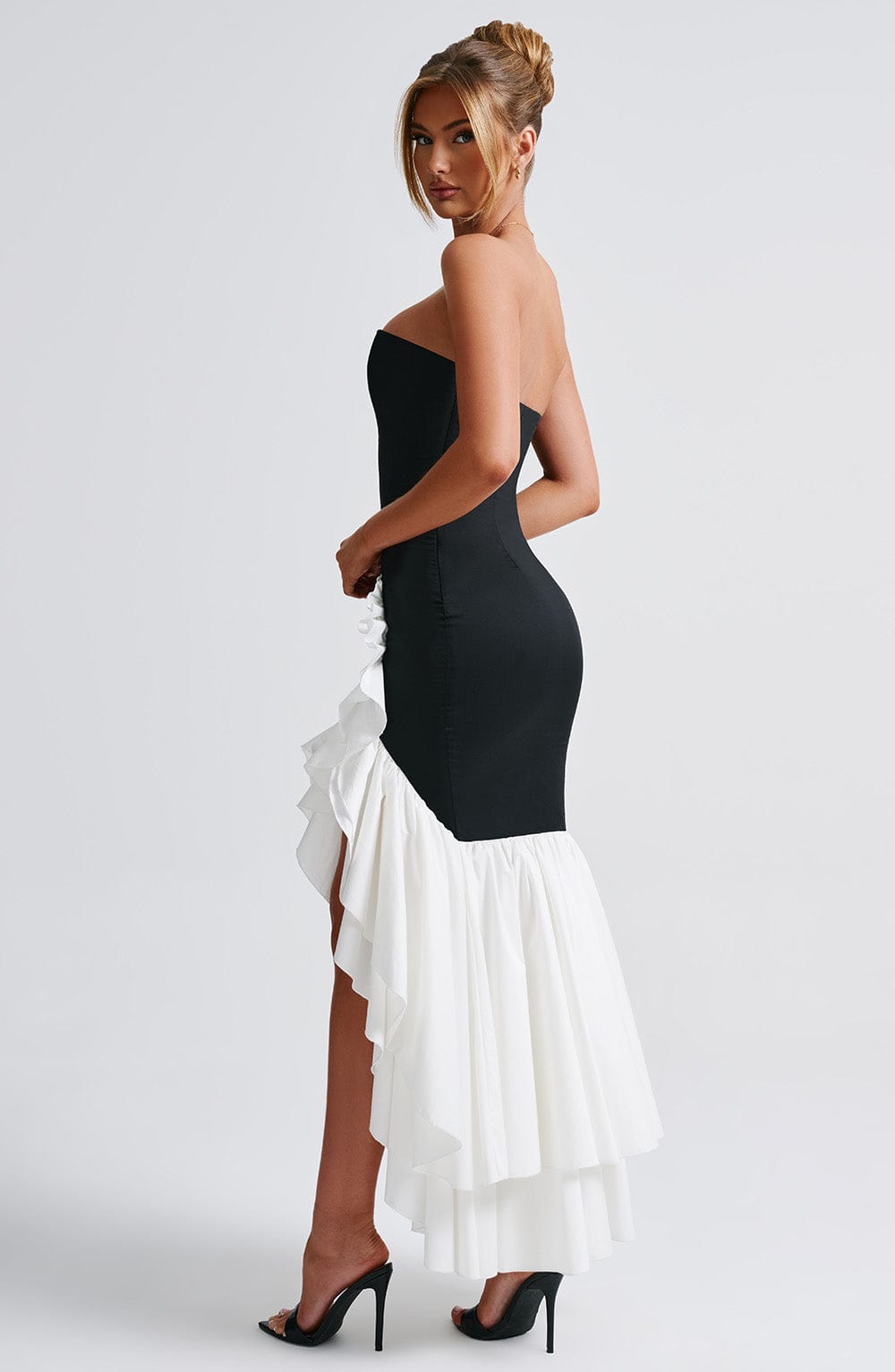 Angelina | Maxi Dress Black White