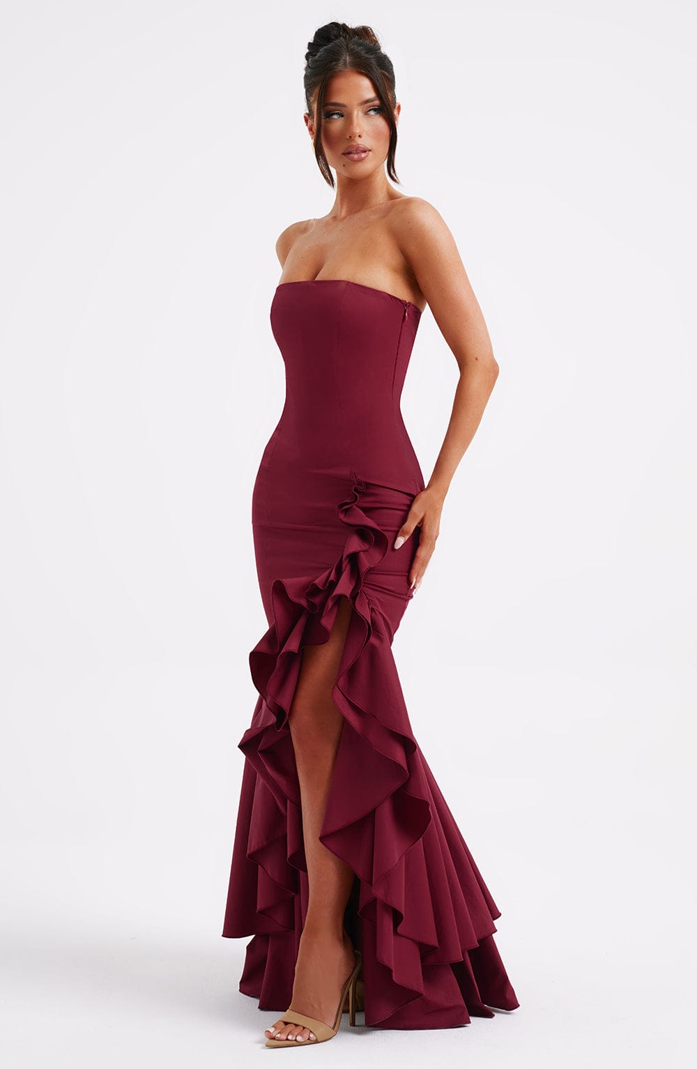 Angelina | Maxi Dress Wine Red